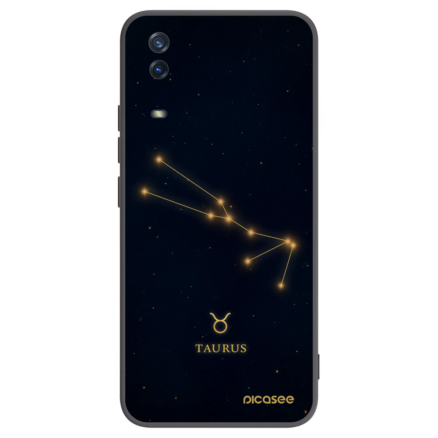 Picasee crna silikonska maskica za Vivo Y11s - TAURUS