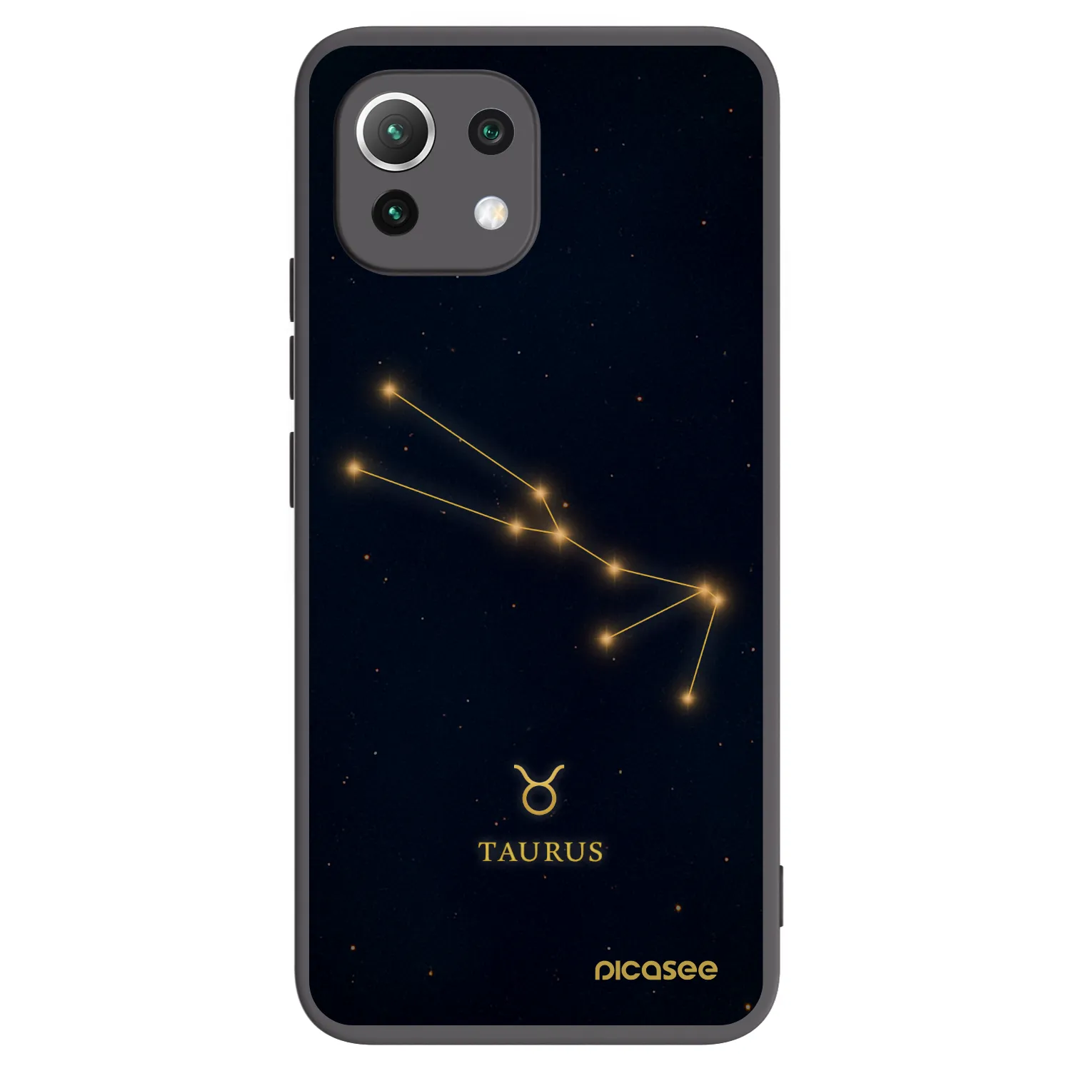 Picasee crna silikonska maskica za Xiaomi 11 Lite 5G NE - TAURUS