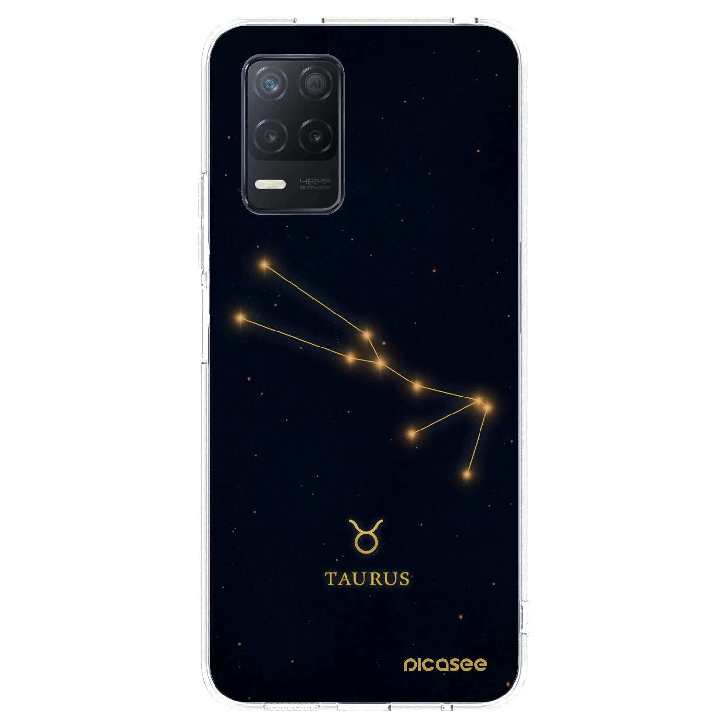 Picasee silikonska prozirna maskica za Realme 8 5G - TAURUS