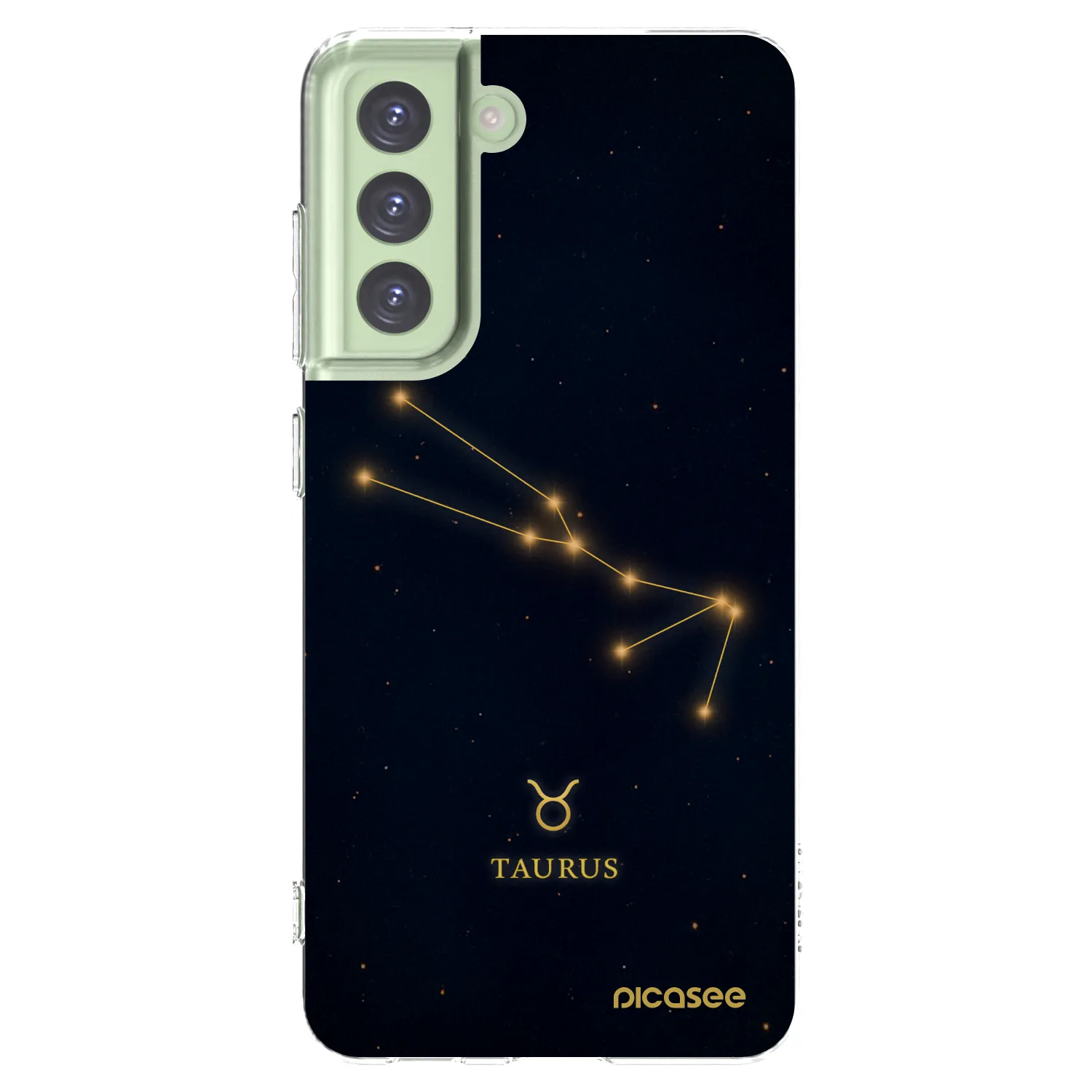 Picasee silikonska prozirna maskica za Samsung Galaxy S21 FE 5G - TAURUS