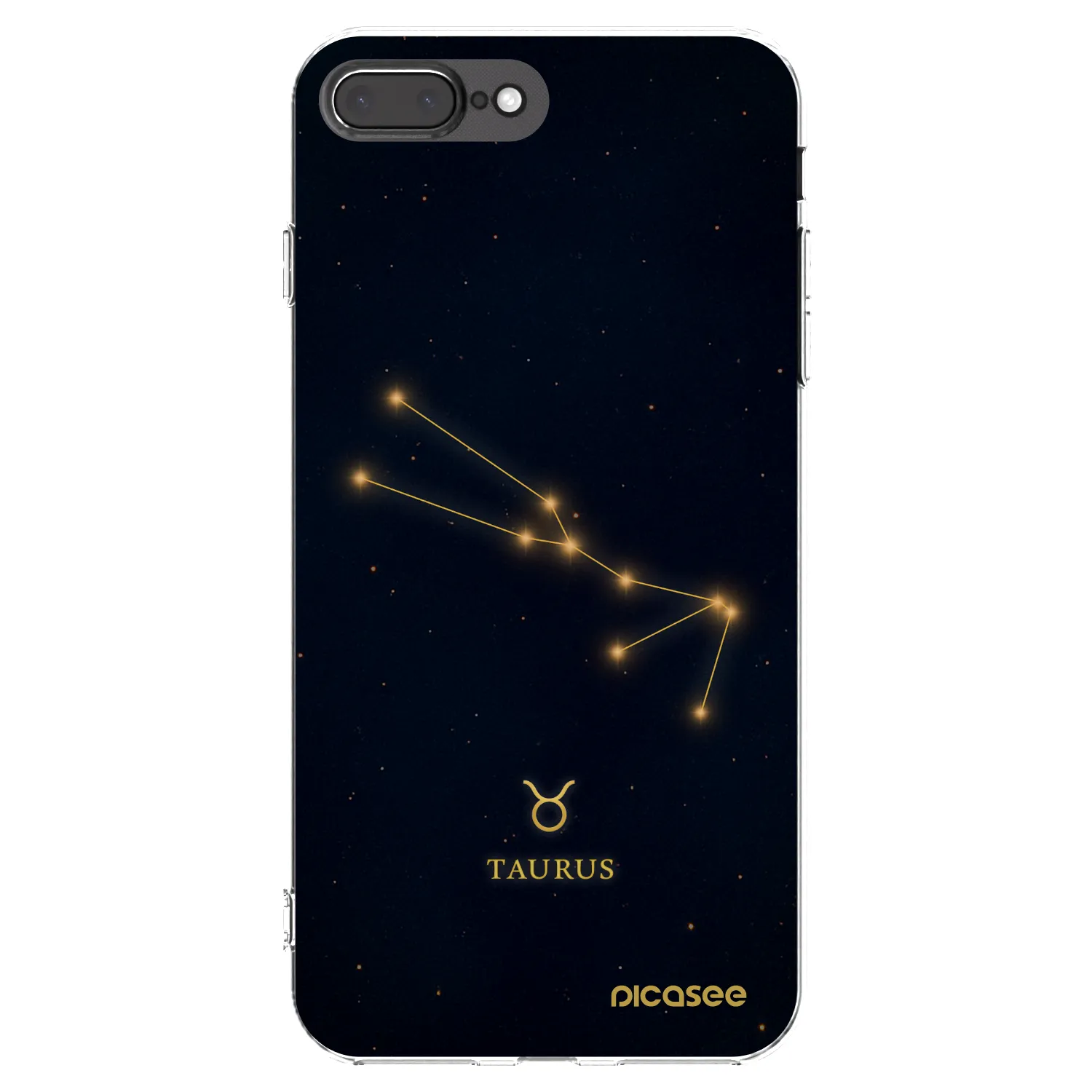 Picasee silikonska prozirna maskica za Apple iPhone 7 Plus - TAURUS