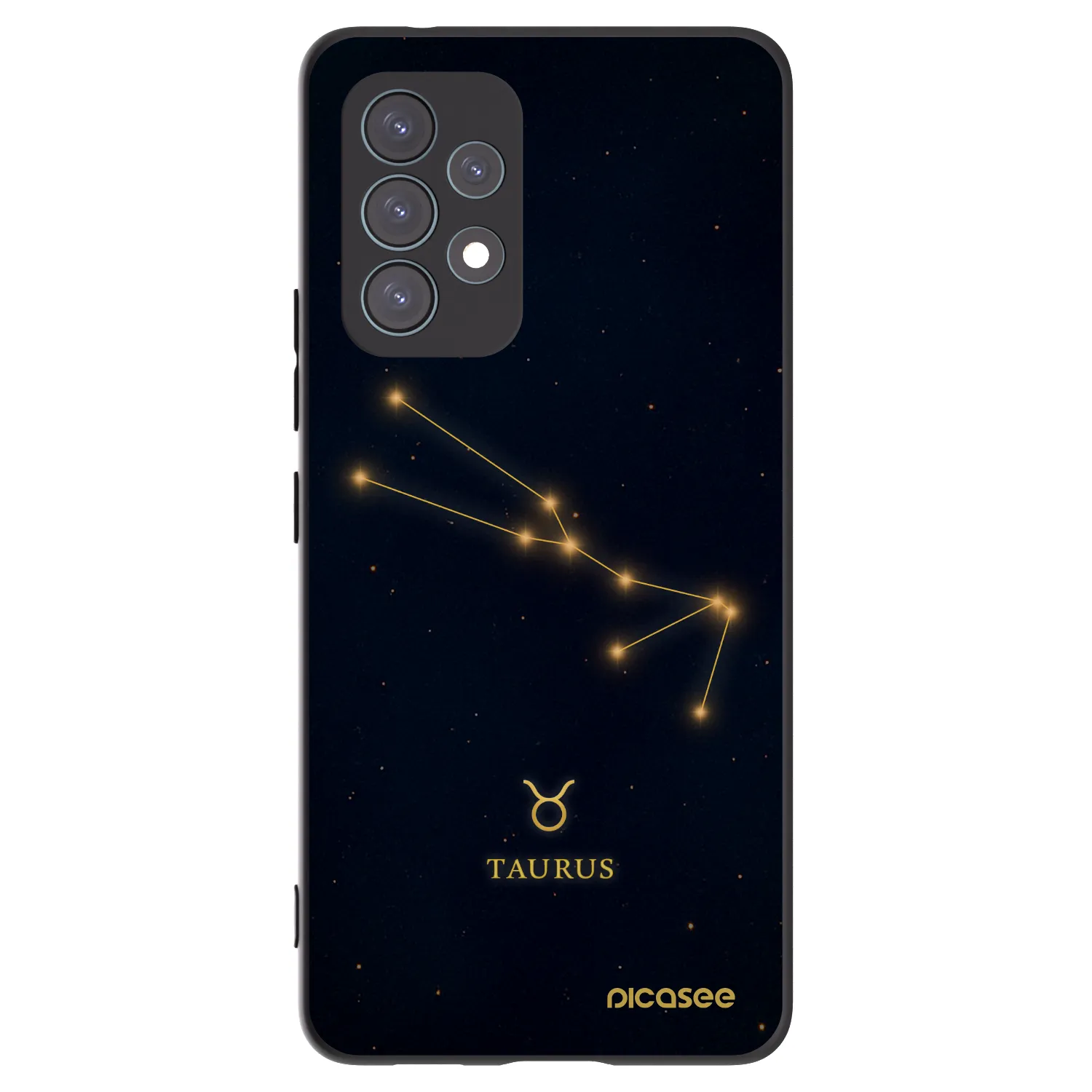 Picasee crna silikonska maskica za Samsung Galaxy A53 5G A536 - TAURUS