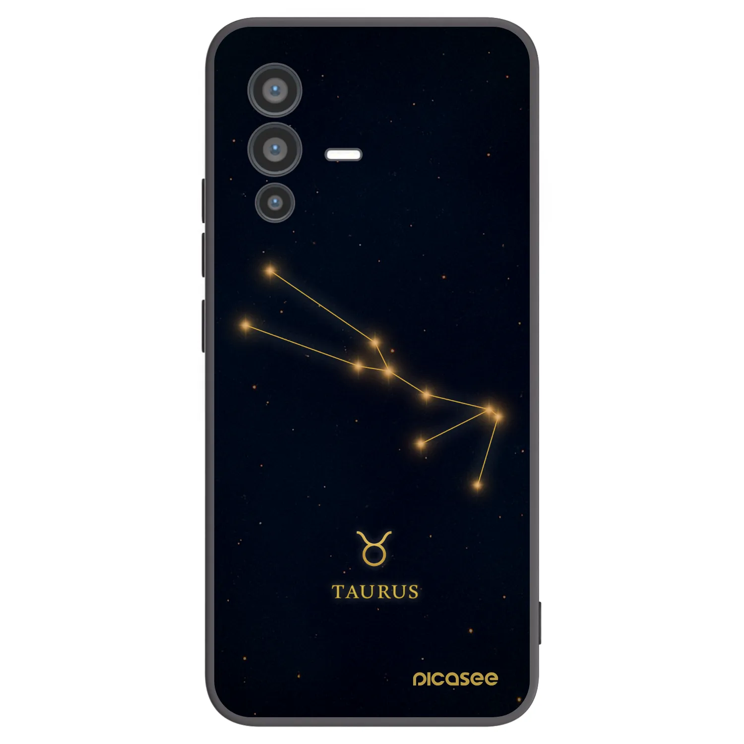 Picasee crna silikonska maskica za Vivo V23 5G - TAURUS