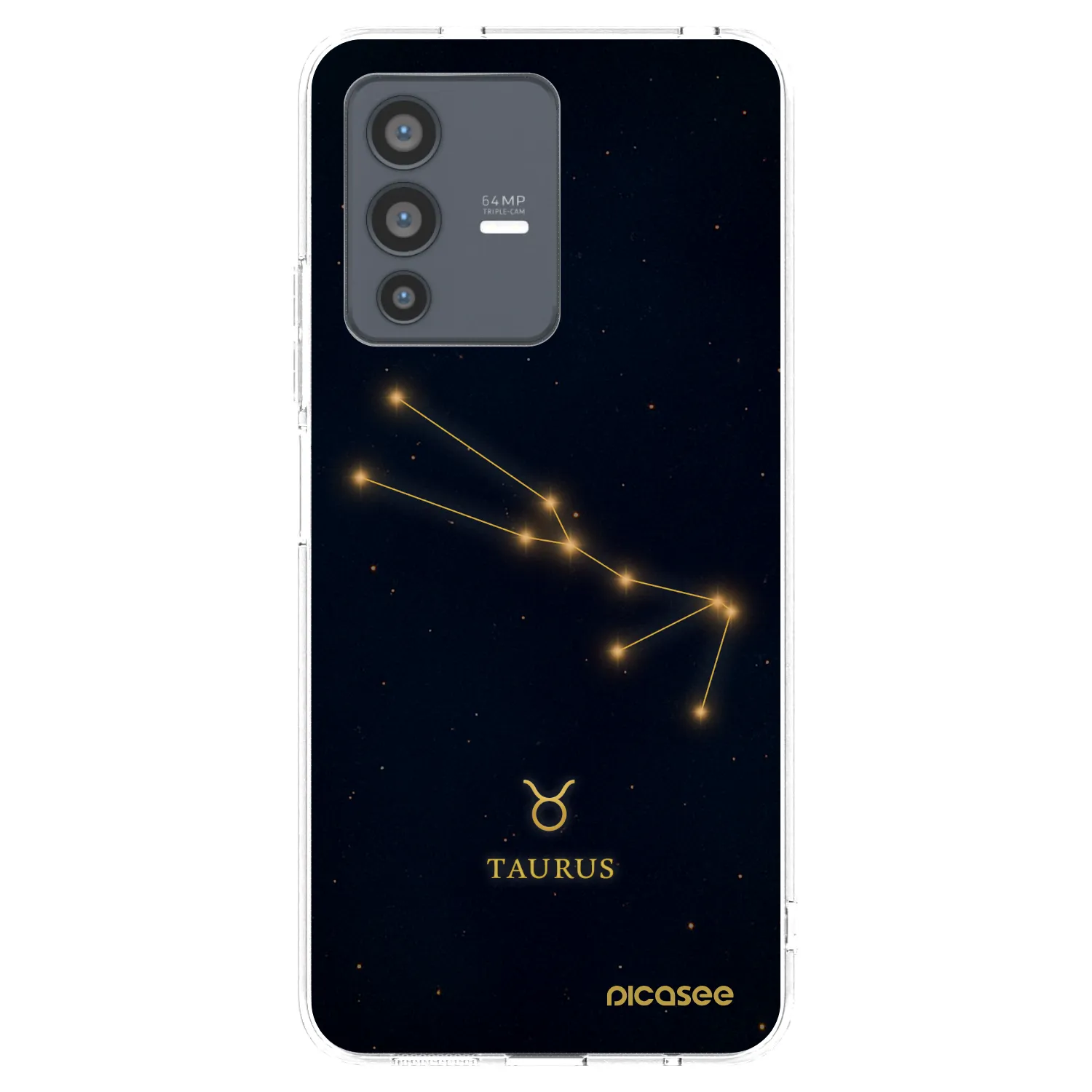 Picasee silikonska prozirna maskica za Vivo V23 5G - TAURUS