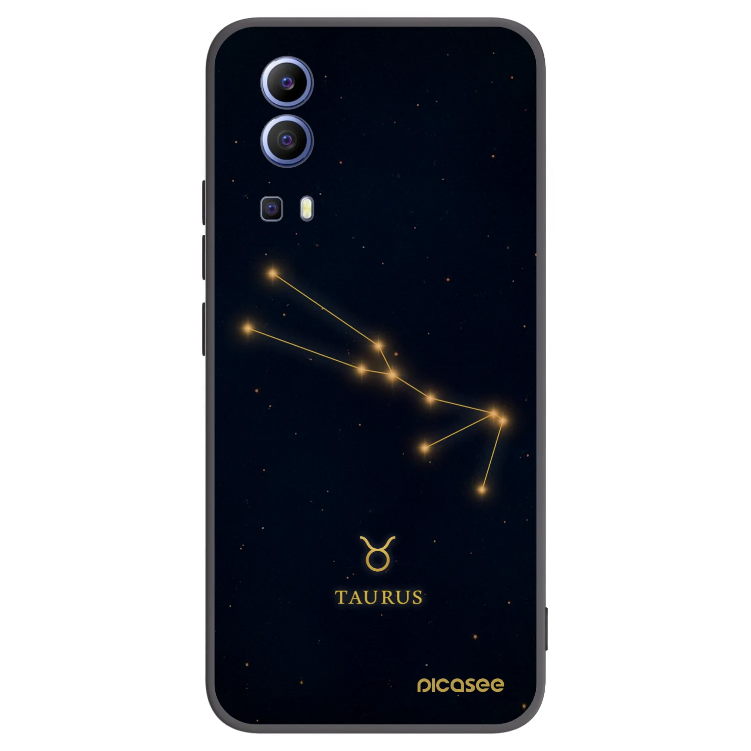 Picasee crna silikonska maskica za Vivo Y52 5G - TAURUS