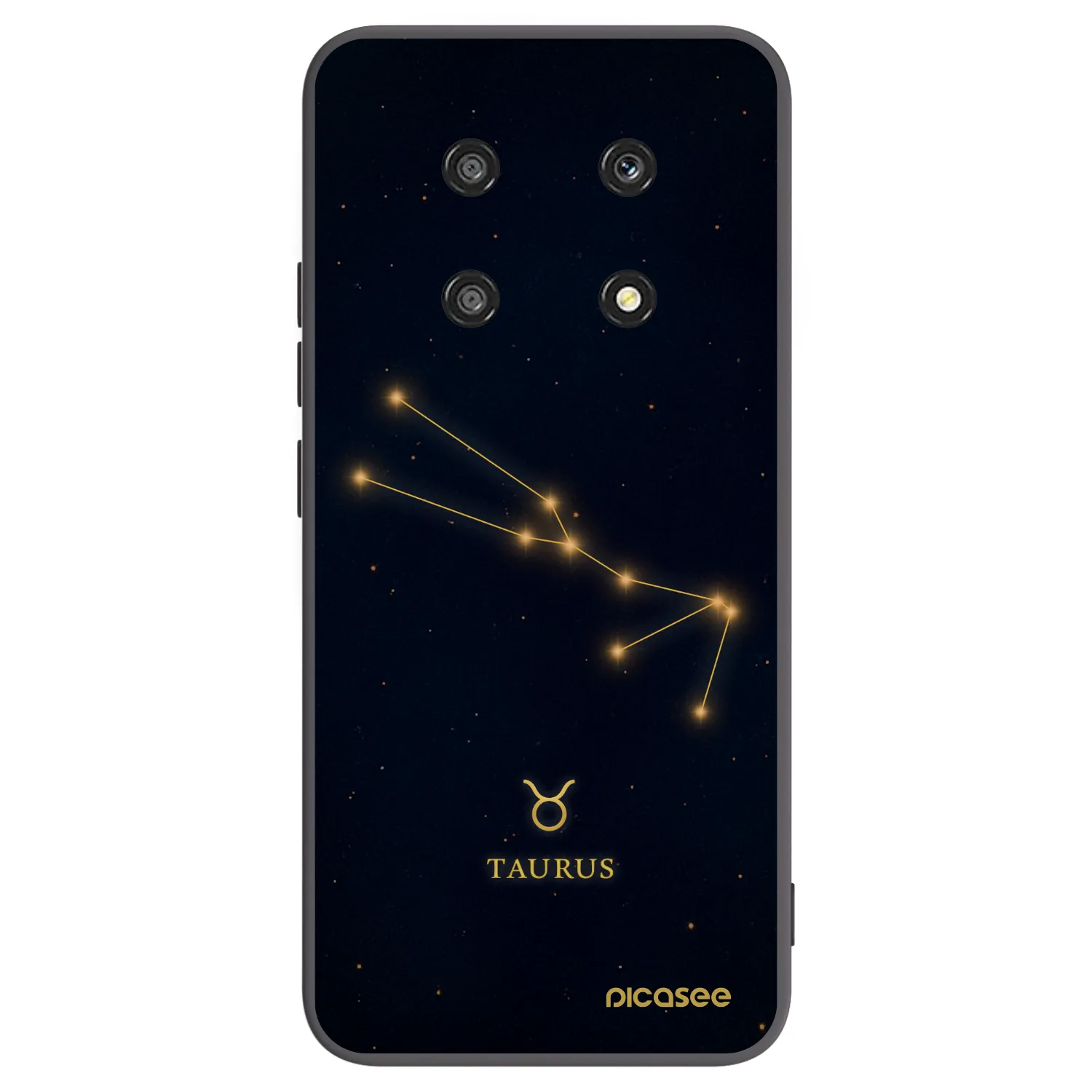 Picasee crna silikonska maskica za Honor Magic4 Lite 5G - TAURUS