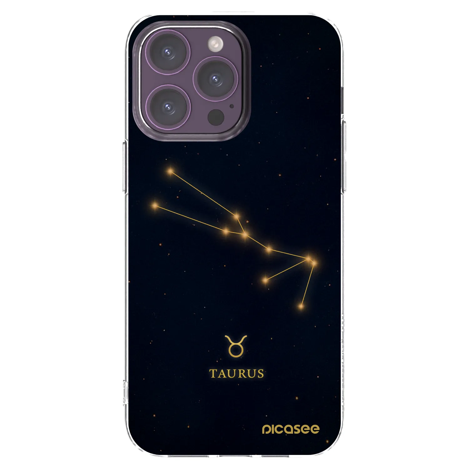 Picasee silikonska prozirna maskica za Apple iPhone 14 Pro Max - TAURUS