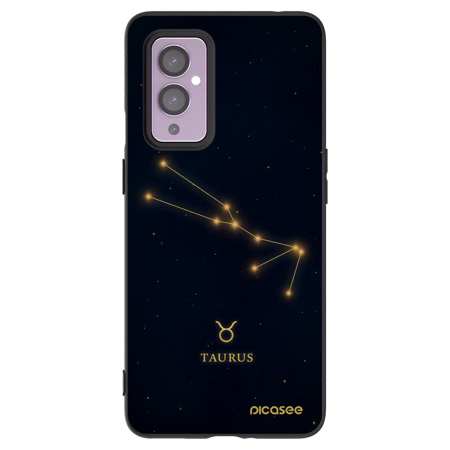 Picasee crna silikonska maskica za OnePlus 9 - TAURUS