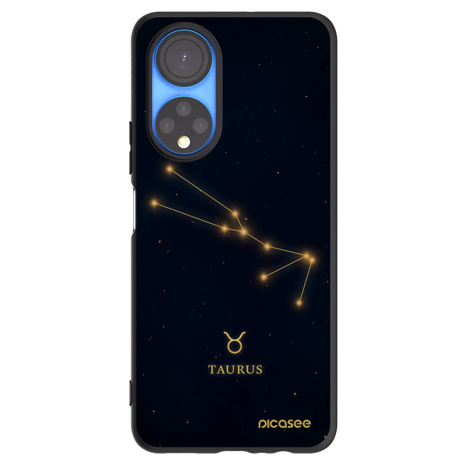 Picasee crna silikonska maskica za Honor X7 - TAURUS