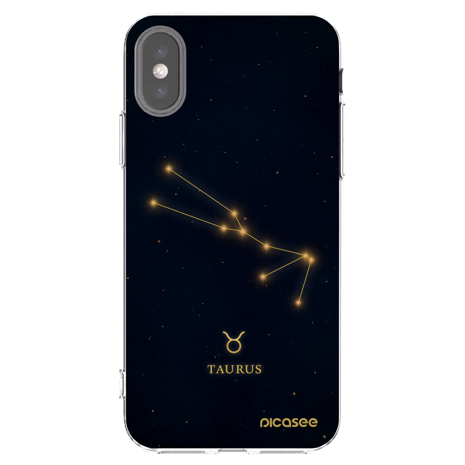 Picasee silikonska prozirna maskica za Apple iPhone X/XS - TAURUS