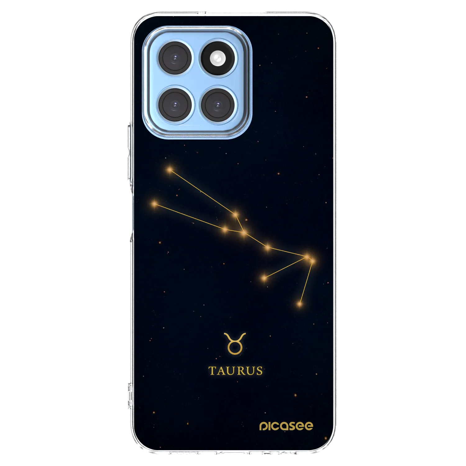 Picasee silikonska prozirna maskica za Honor X8 5G - TAURUS