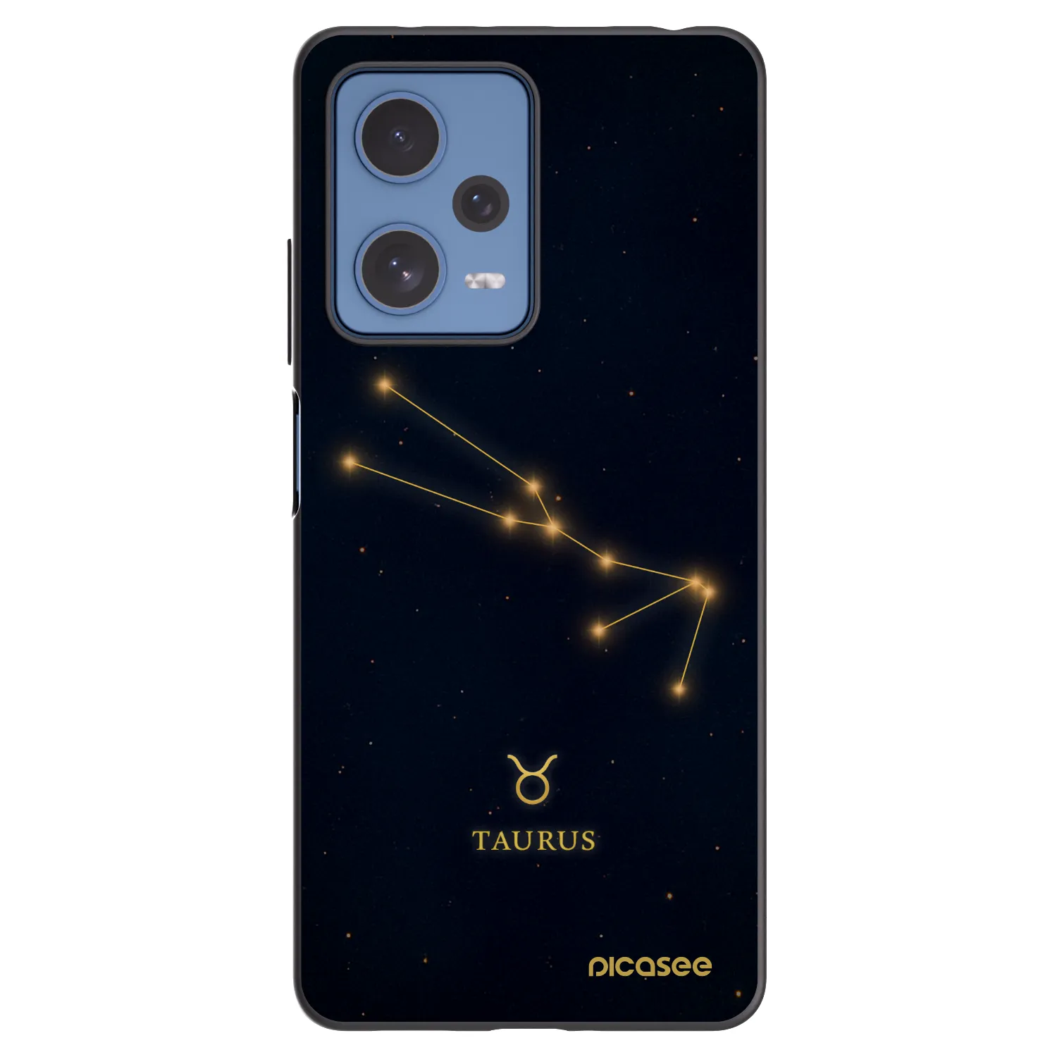 Picasee crna silikonska maskica za Xiaomi Redmi Note 12 Pro 5G - TAURUS
