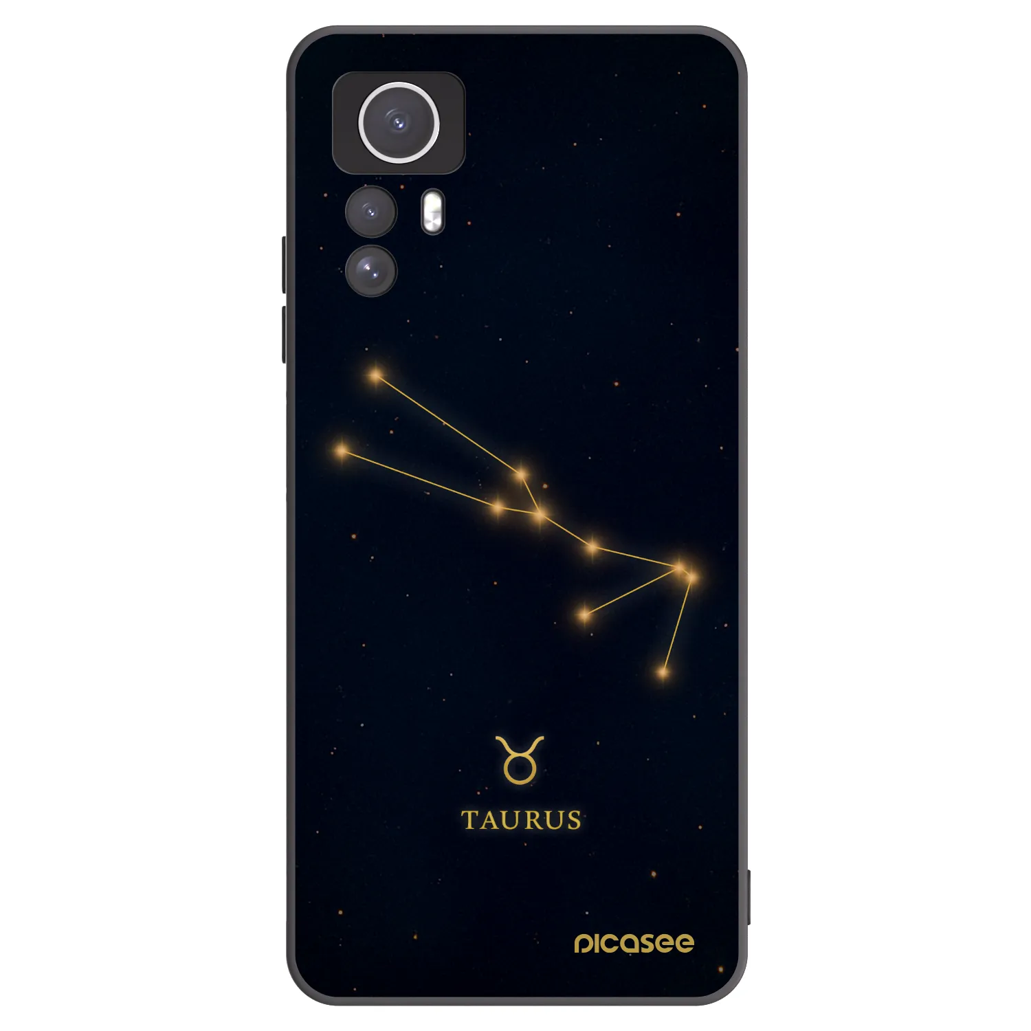 Picasee crna silikonska maskica za Xiaomi Redmi Note 12S - TAURUS