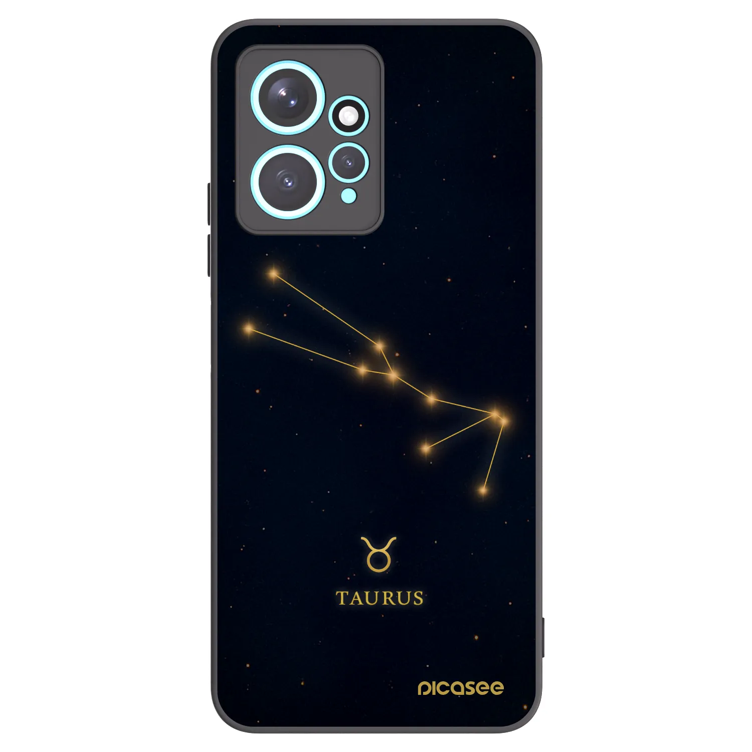 Picasee crna silikonska maskica za Xiaomi Redmi Note 12 4G - TAURUS