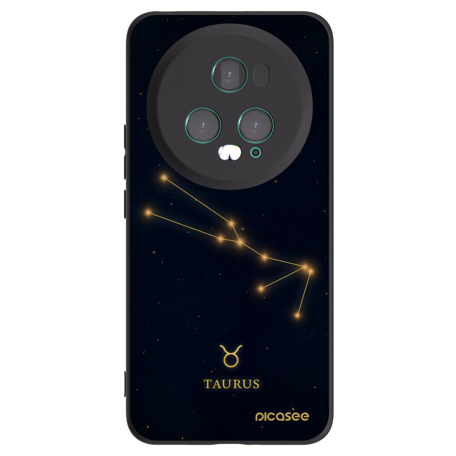 Picasee crna silikonska maskica za Honor Magic5 Pro - TAURUS