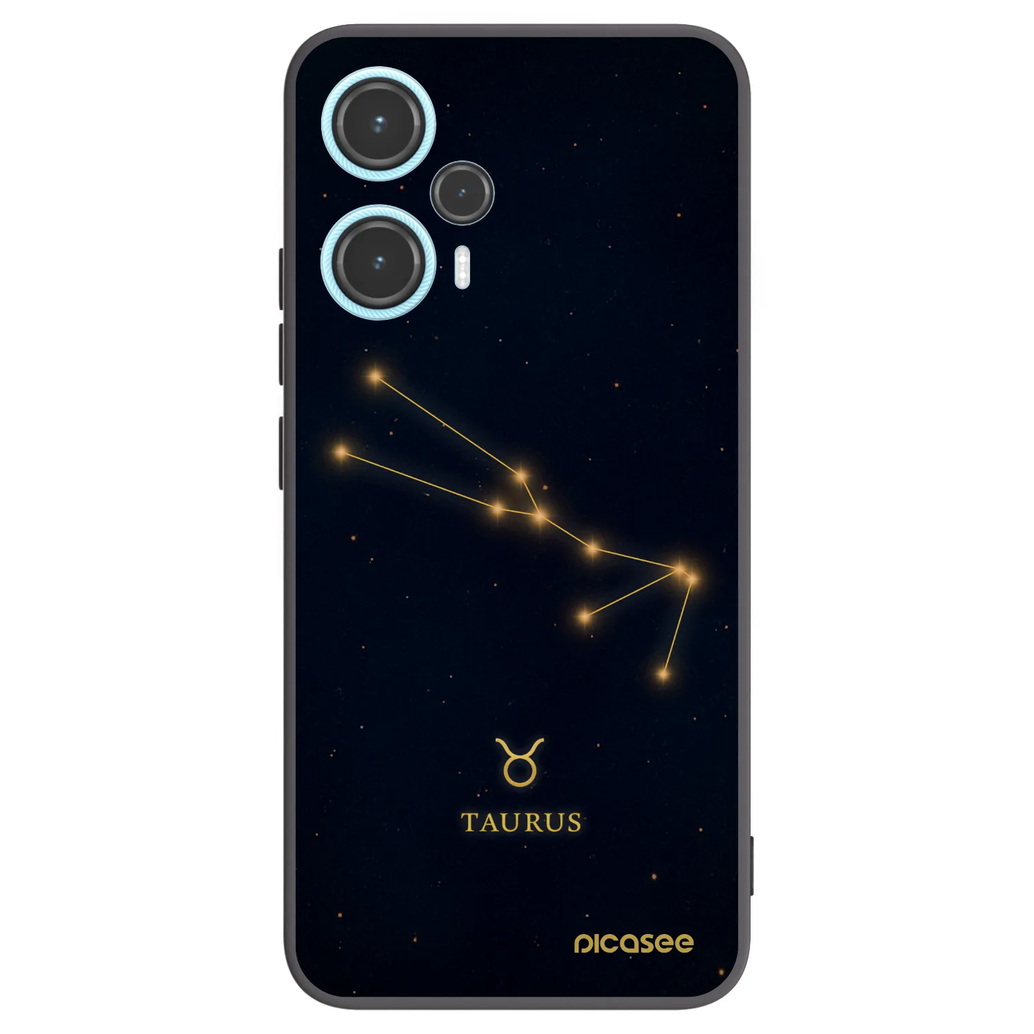 Picasee crna silikonska maskica za Xiaomi Poco F5 - TAURUS