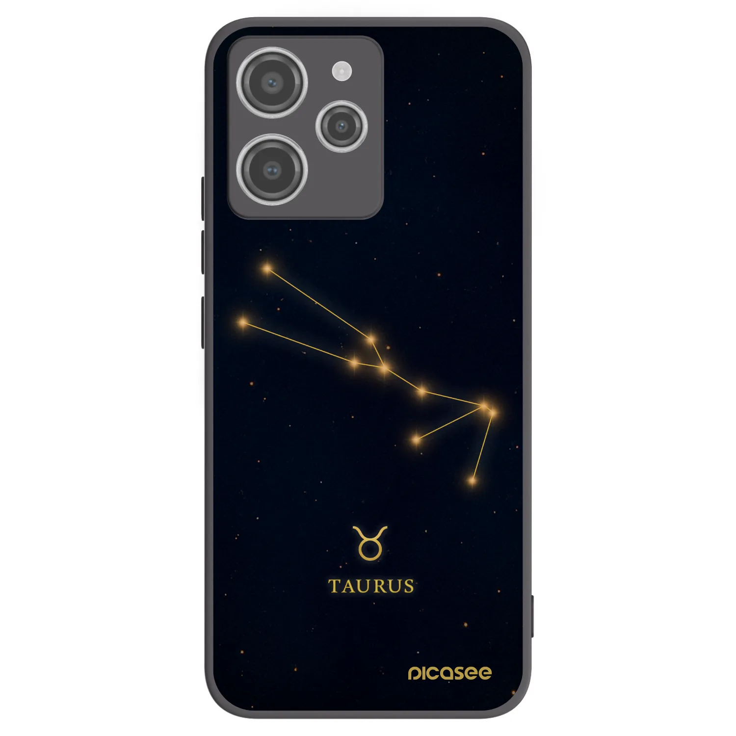 Picasee crna silikonska maskica za Xiaomi Redmi 12 4G - TAURUS