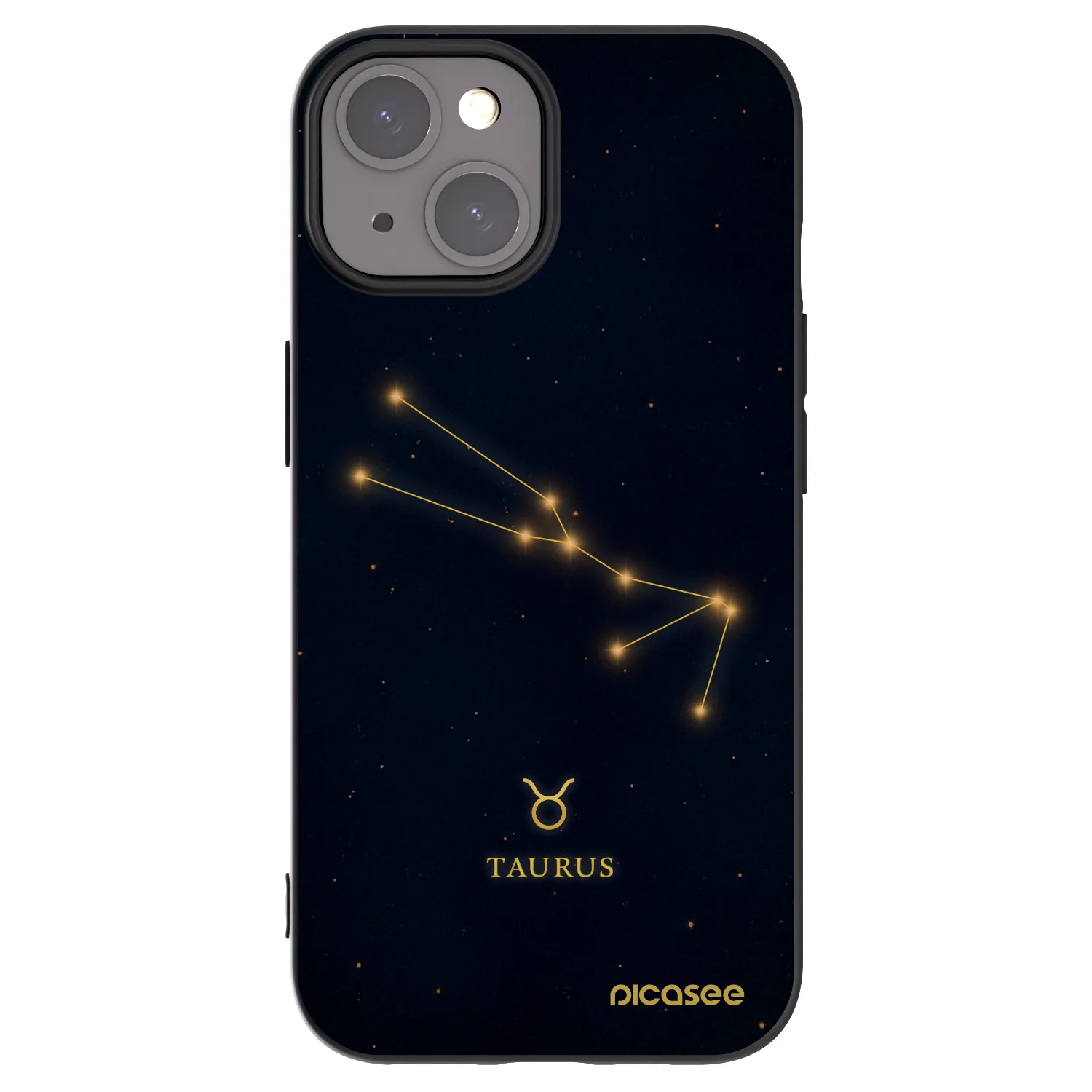 Picasee crna silikonska maskica za Apple iPhone 15 - TAURUS
