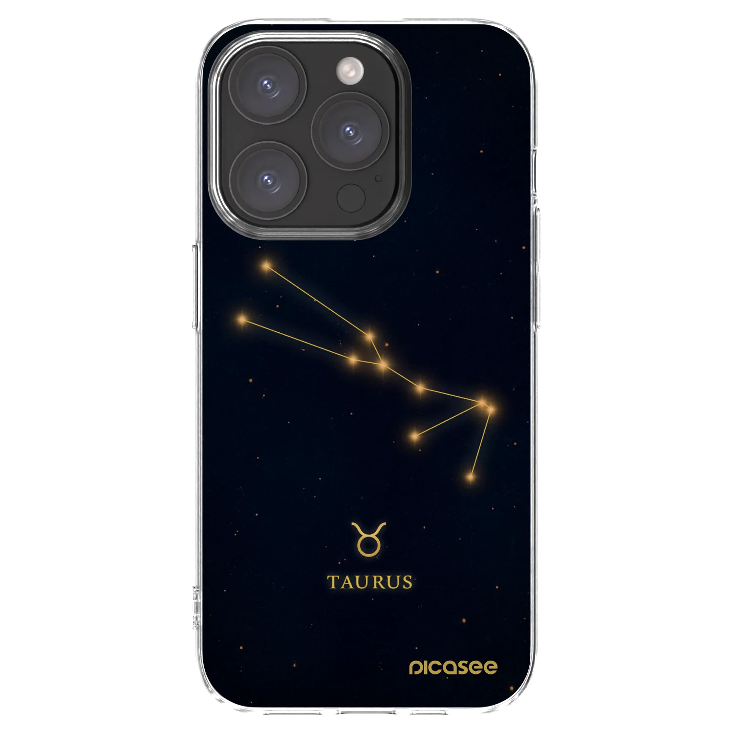 Picasee silikonska prozirna maskica za Apple iPhone 15 Pro - TAURUS