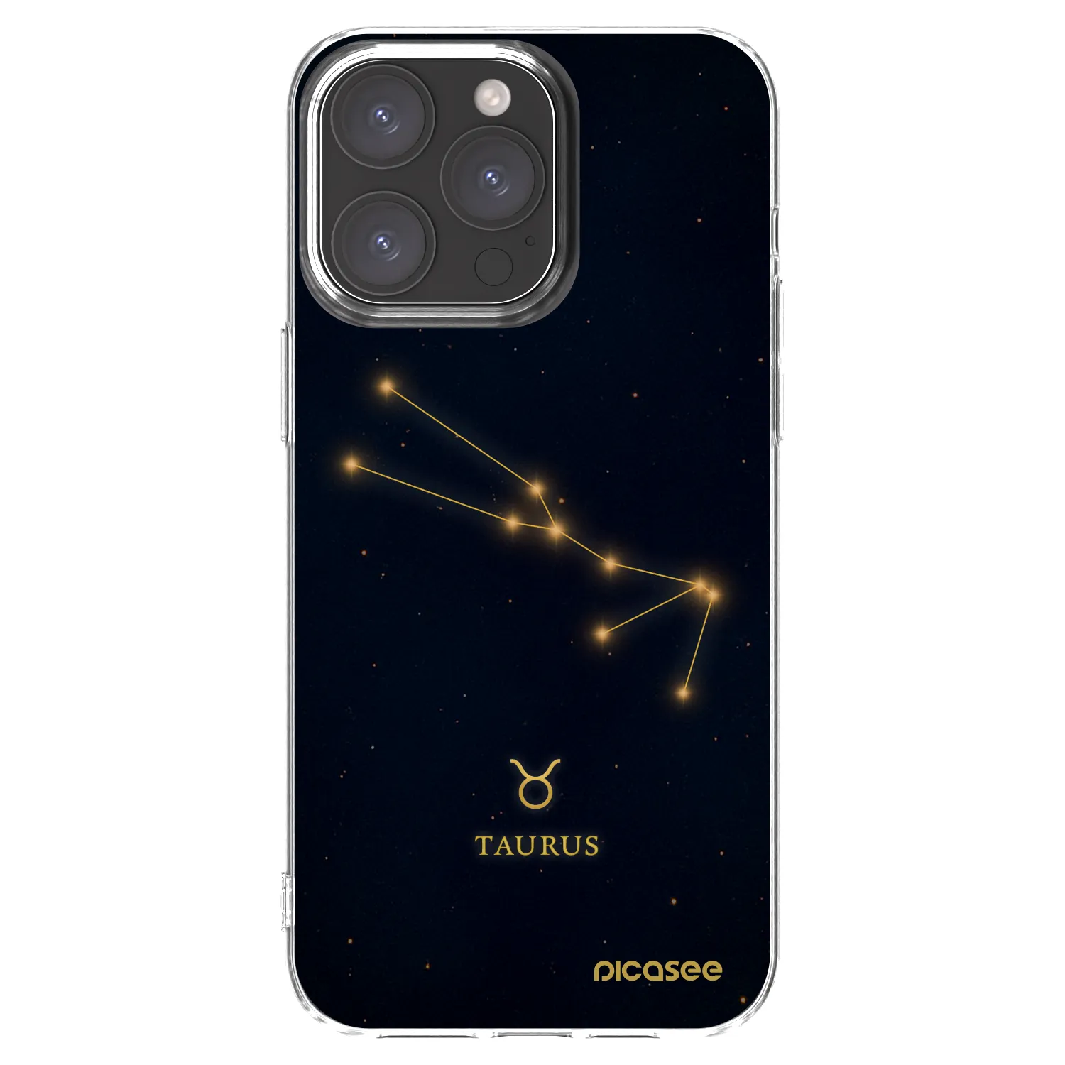 Picasee silikonska prozirna maskica za Apple iPhone 15 Pro Max - TAURUS
