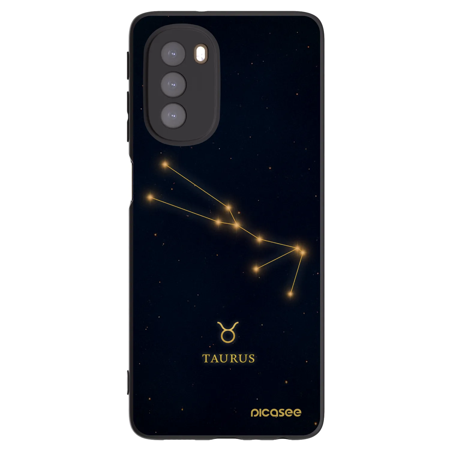 Picasee crna silikonska maskica za Motorola Moto G51 - TAURUS