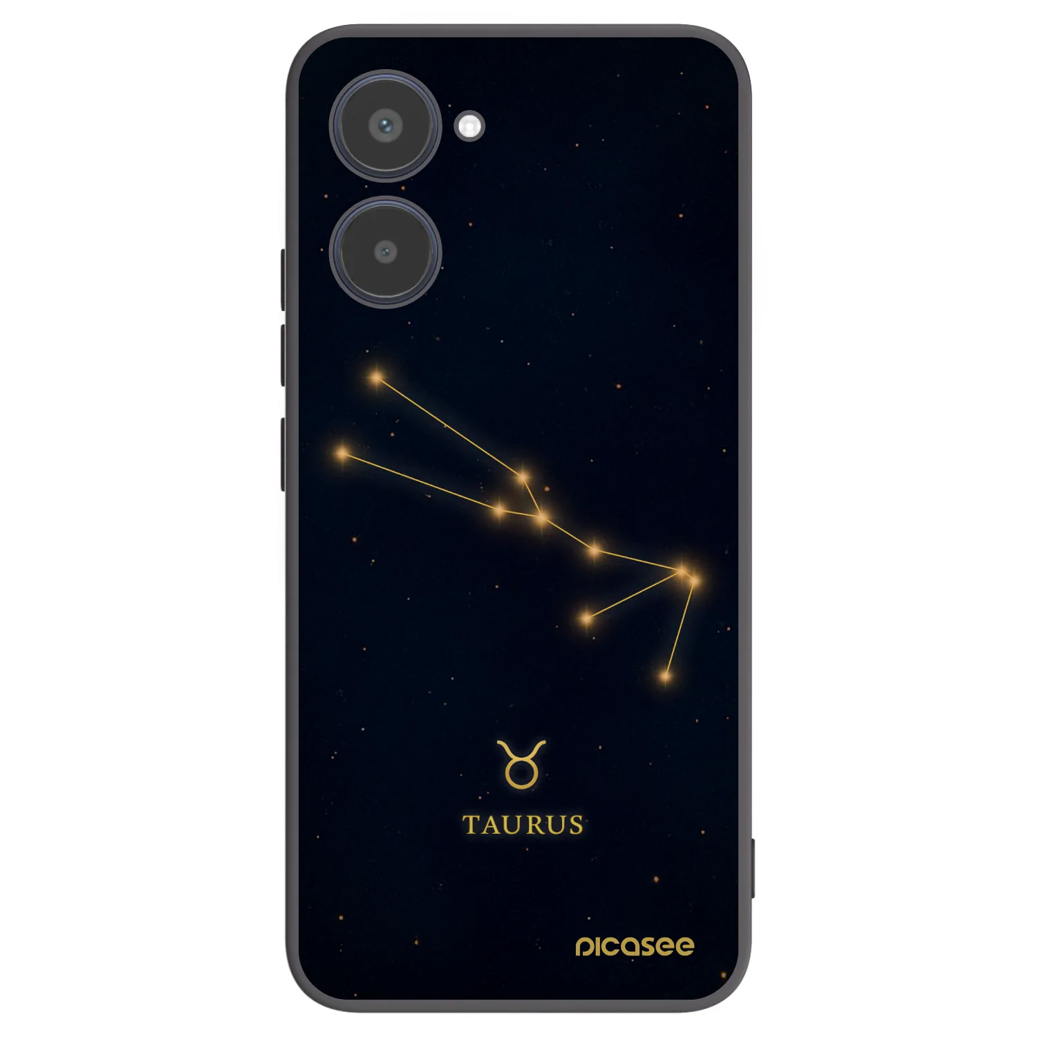 Picasee crna silikonska maskica za Realme 10 4G - TAURUS