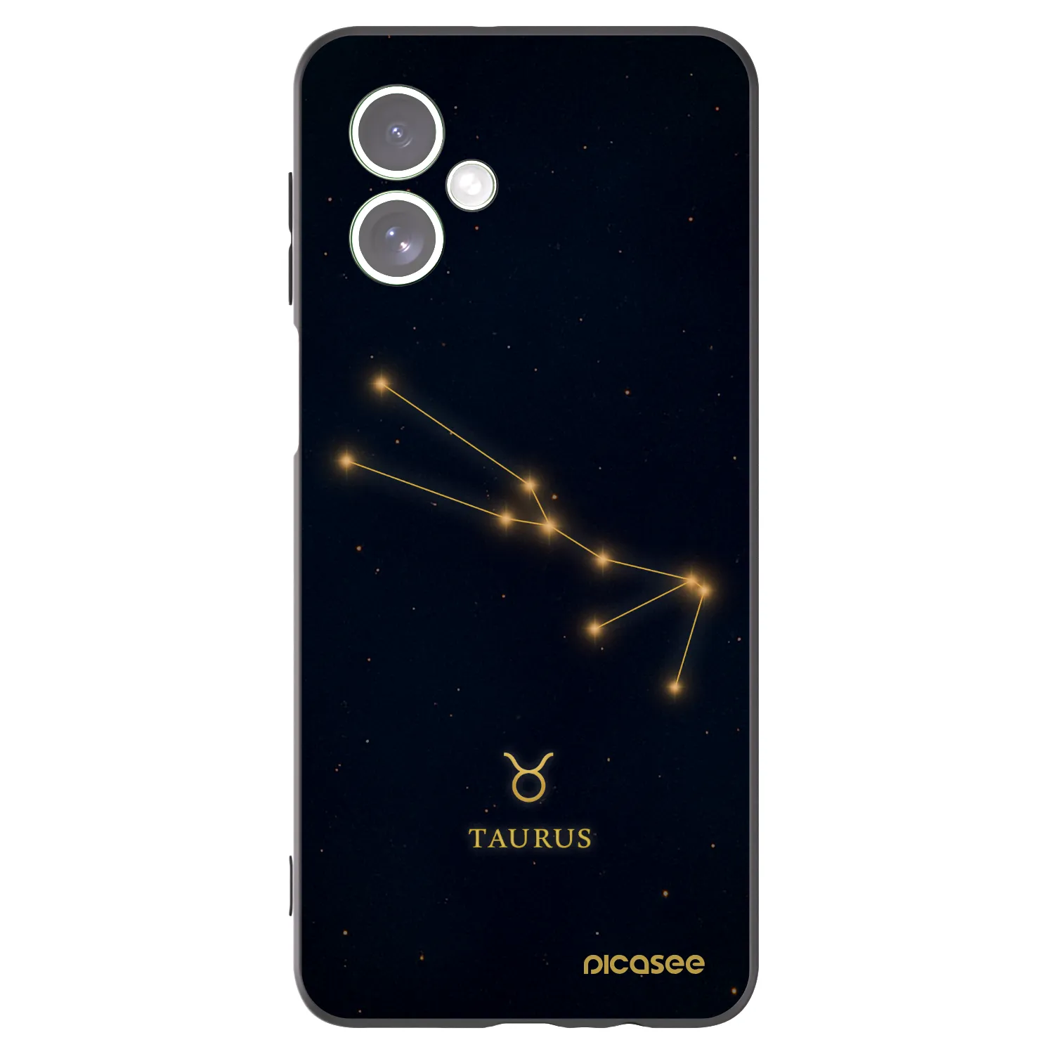 Picasee crna silikonska maskica za Motorola Moto G54 5G - TAURUS