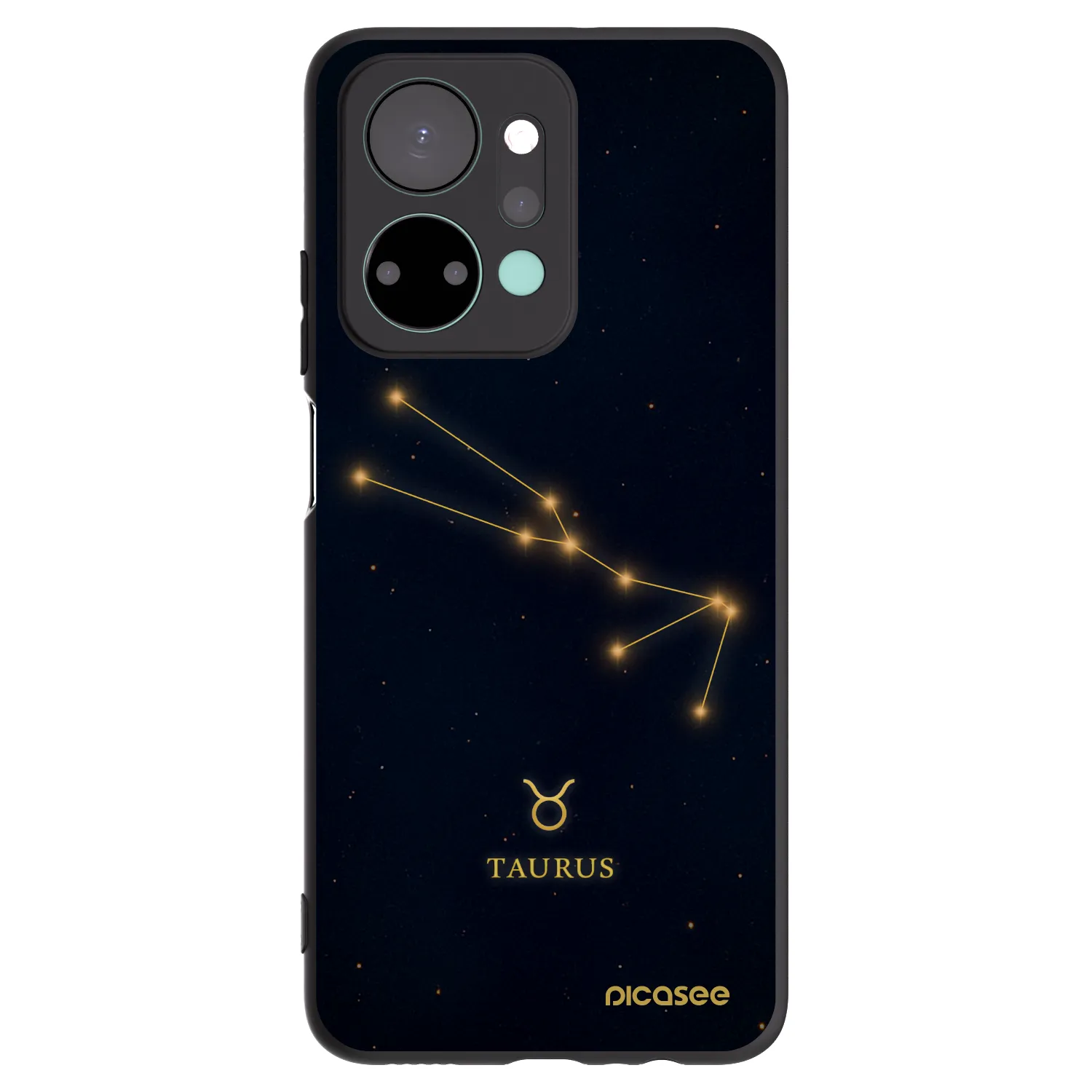 Picasee crna silikonska maskica za Honor X7a - TAURUS