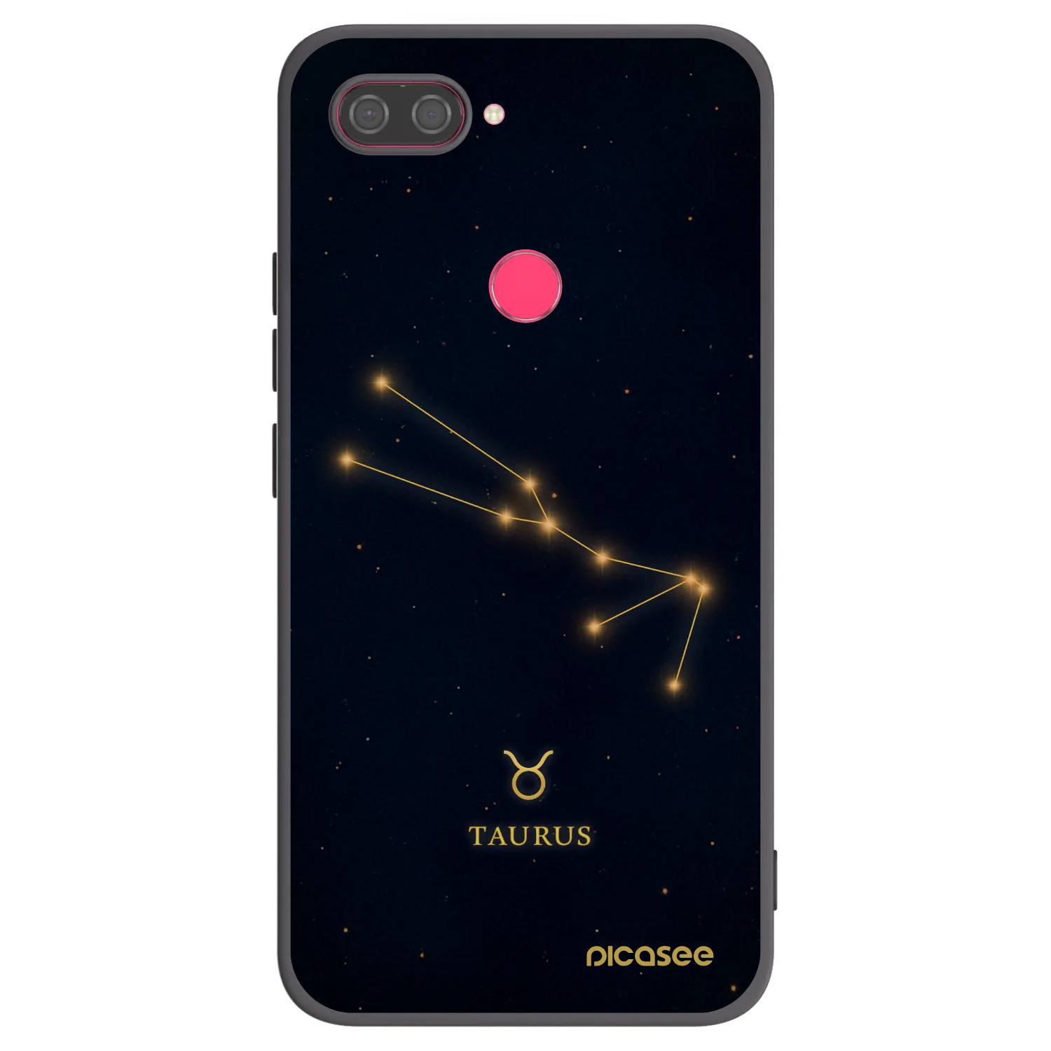 Picasee crna silikonska maskica za Xiaomi Mi 8 Lite - TAURUS