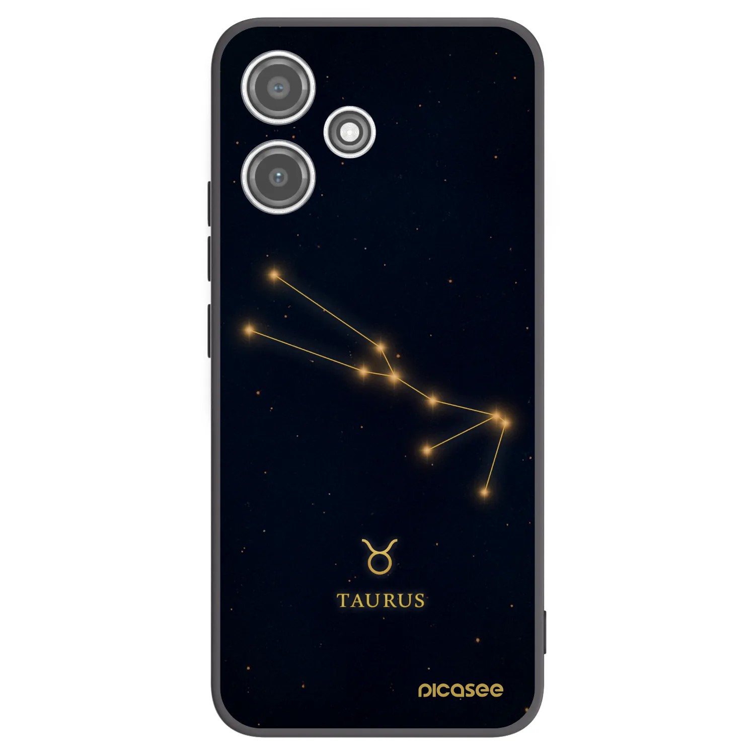 Picasee crna silikonska maskica za Xiaomi Redmi 12 5G - TAURUS