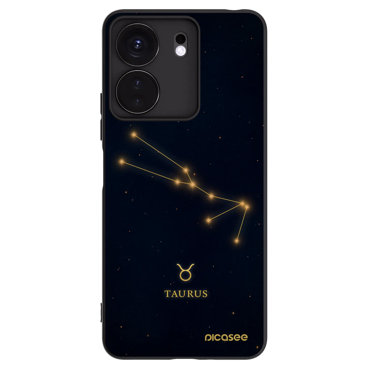 Picasee crna silikonska maskica za Xiaomi Redmi 13C 4G - TAURUS