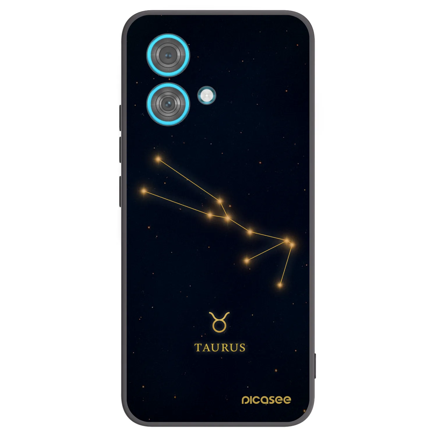Picasee crna silikonska maskica za Motorola Edge 40 Neo - TAURUS