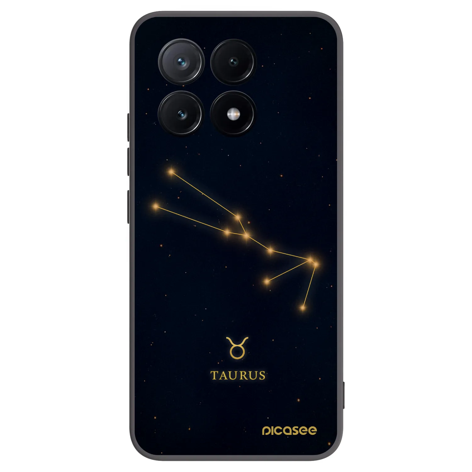 Picasee crna silikonska maskica za Xiaomi Poco X6 Pro - TAURUS