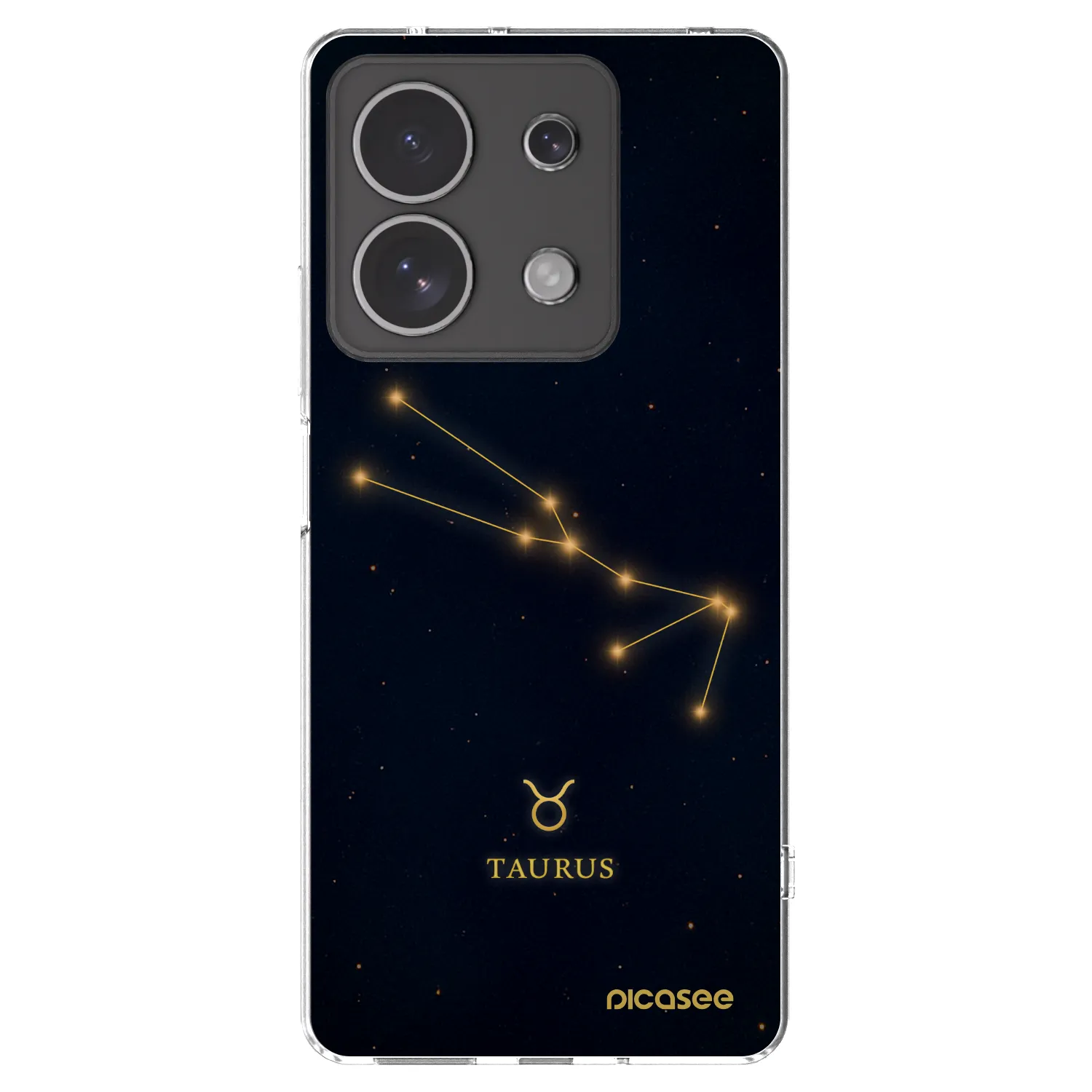 Picasee silikonska prozirna maskica za Xiaomi Redmi Note 13 4G - TAURUS