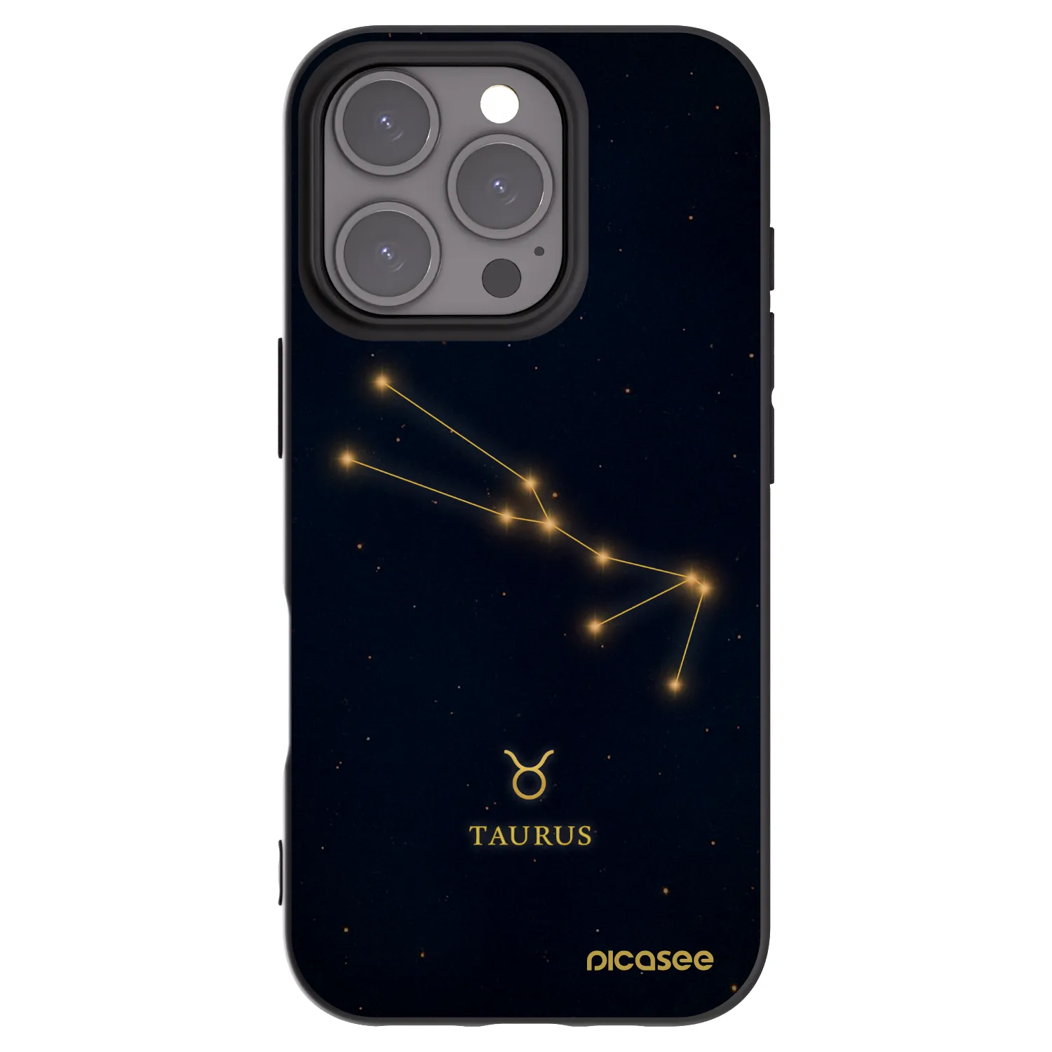 Picasee crna silikonska maskica za Apple iPhone 16 Pro - TAURUS