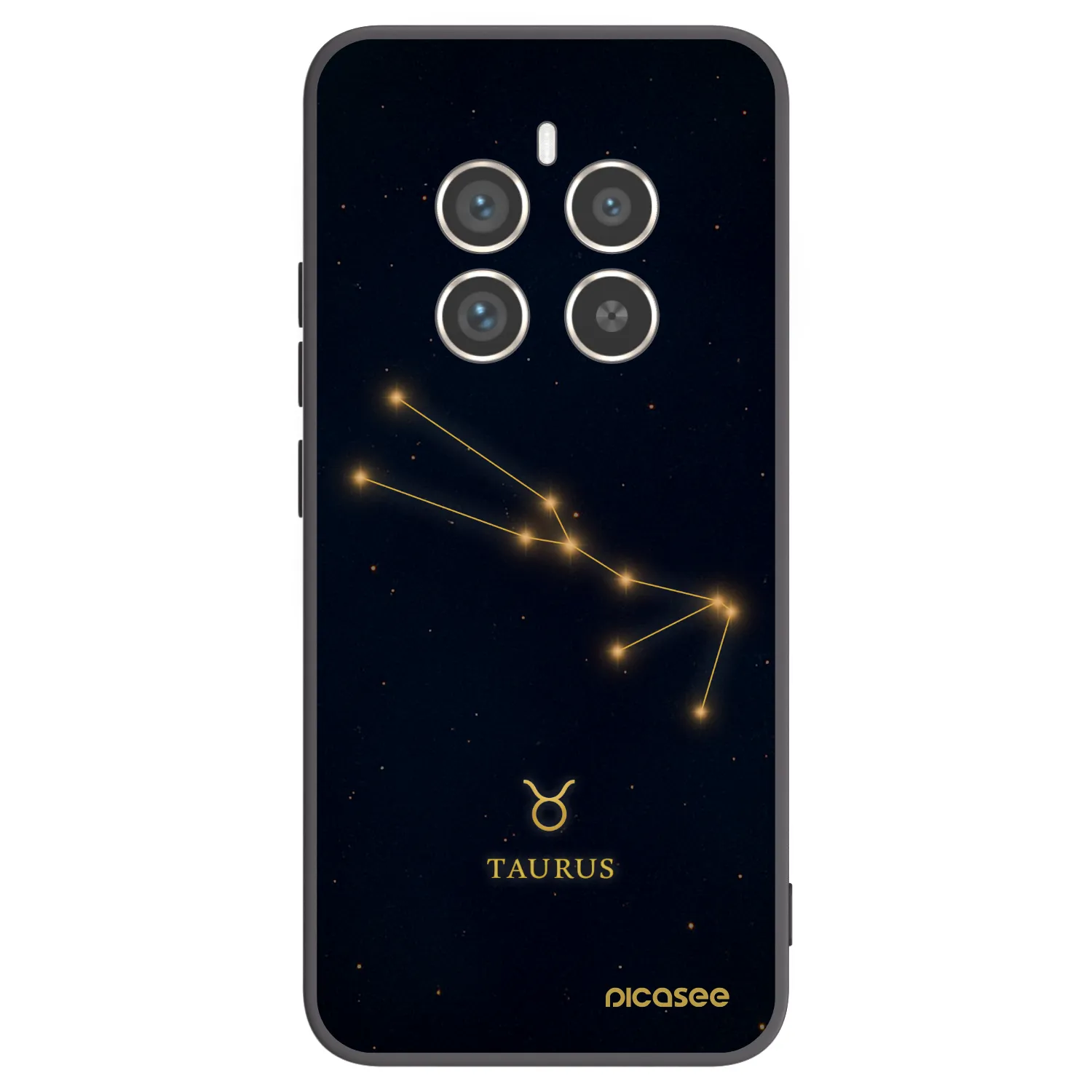Picasee crna silikonska maskica za Realme 12 Pro 5G - TAURUS
