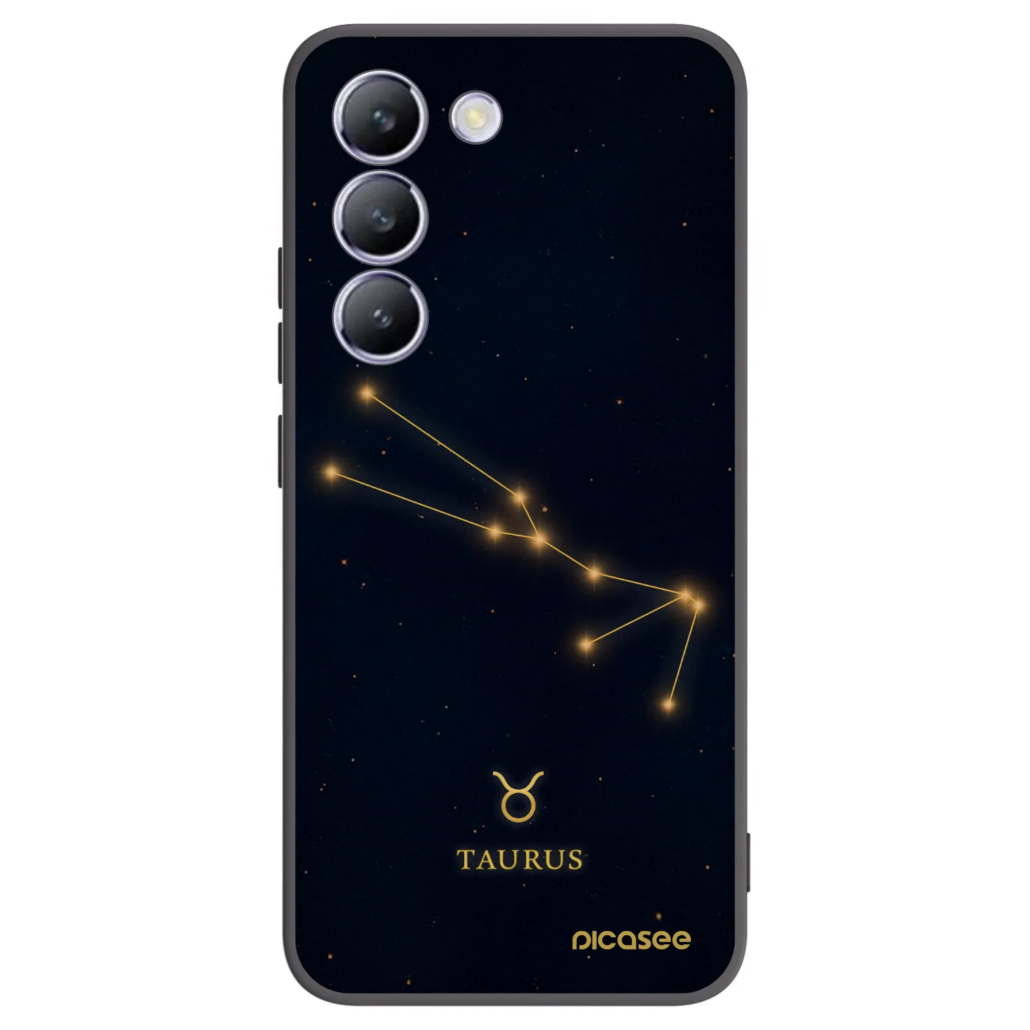 Picasee crna silikonska maskica za Vivo V40 SE 5G - TAURUS