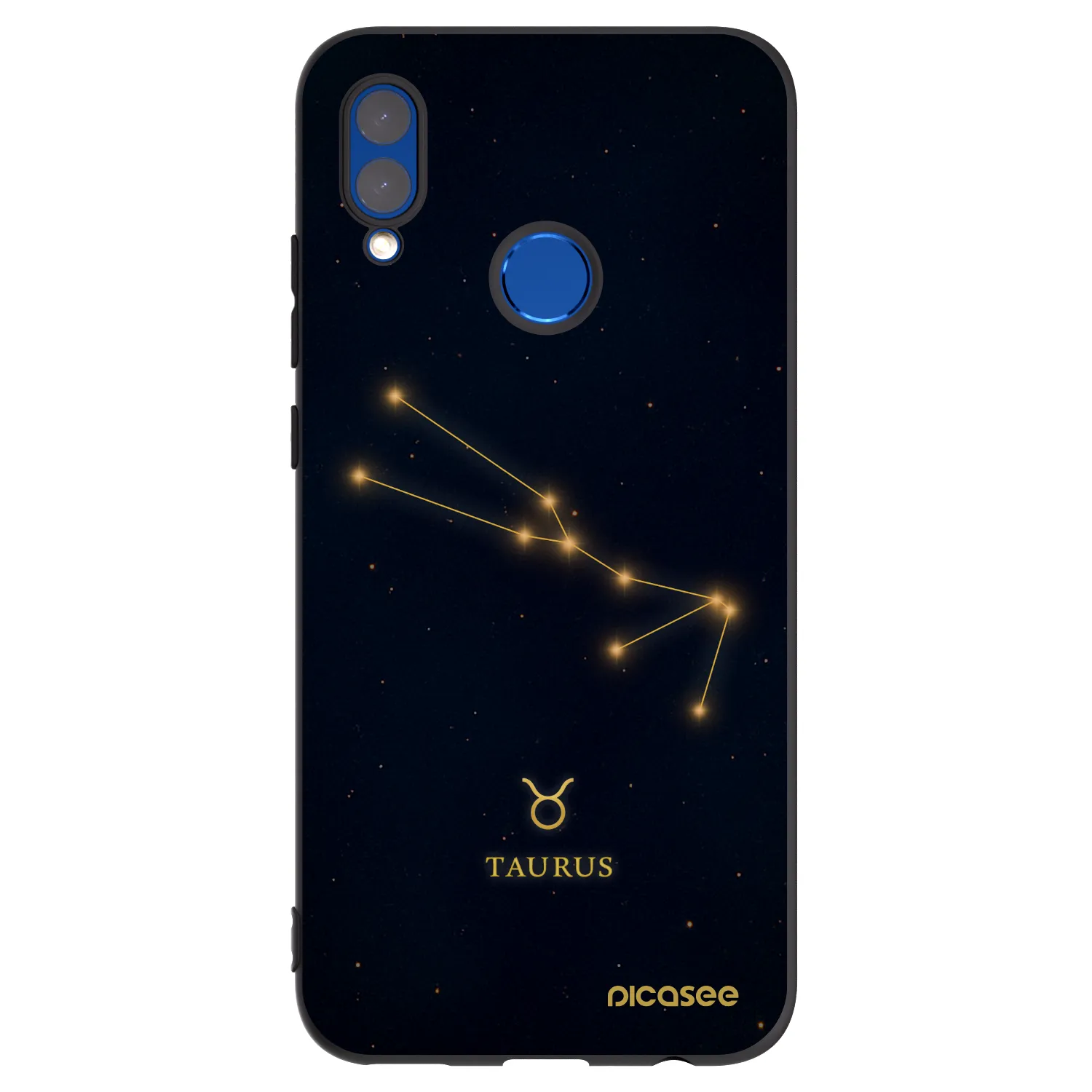 Picasee crna silikonska maskica za Huawei P Smart 2019 - TAURUS
