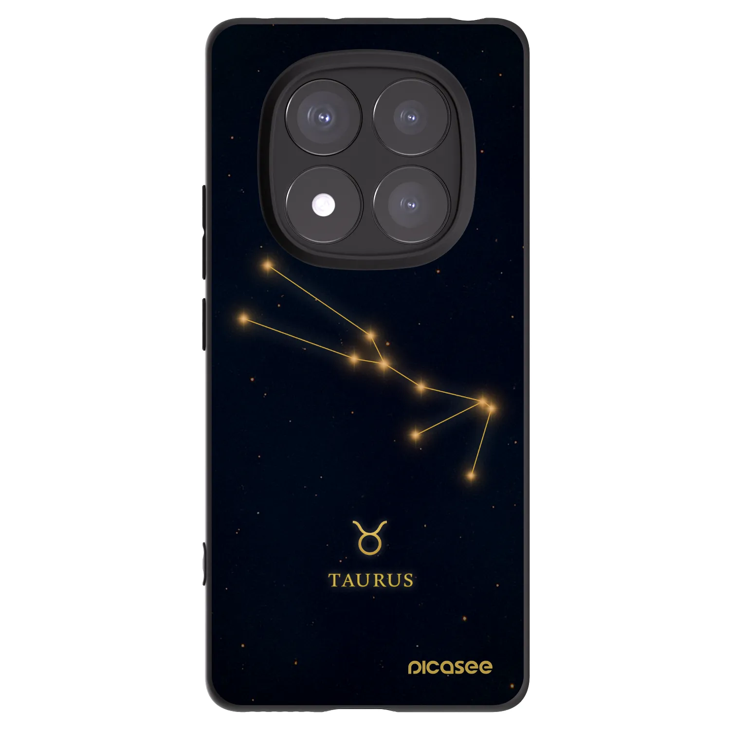 Picasee crna silikonska maskica za Xiaomi Redmi Note 14 Pro 5G - TAURUS
