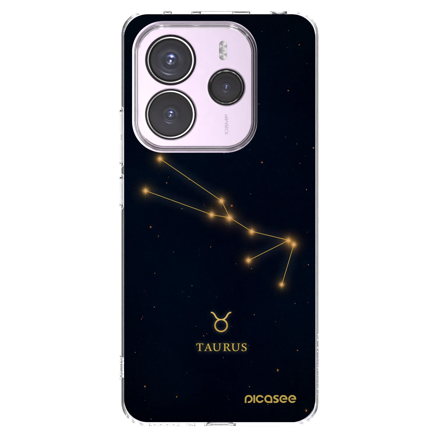 Picasee silikonska prozirna maskica za Xiaomi Redmi Note 14 5G - TAURUS