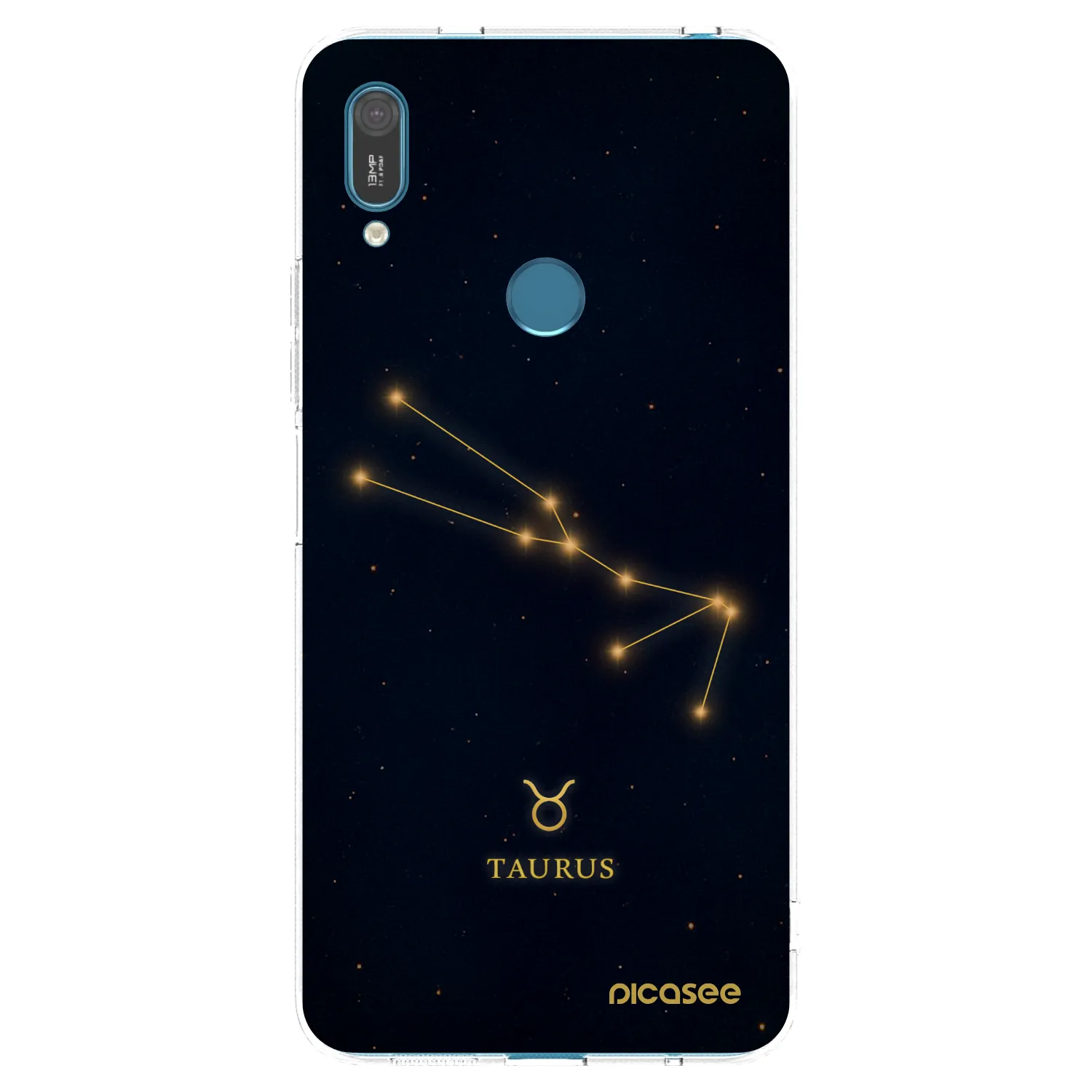 Picasee silikonska prozirna maskica za Huawei Y7 2019 - TAURUS