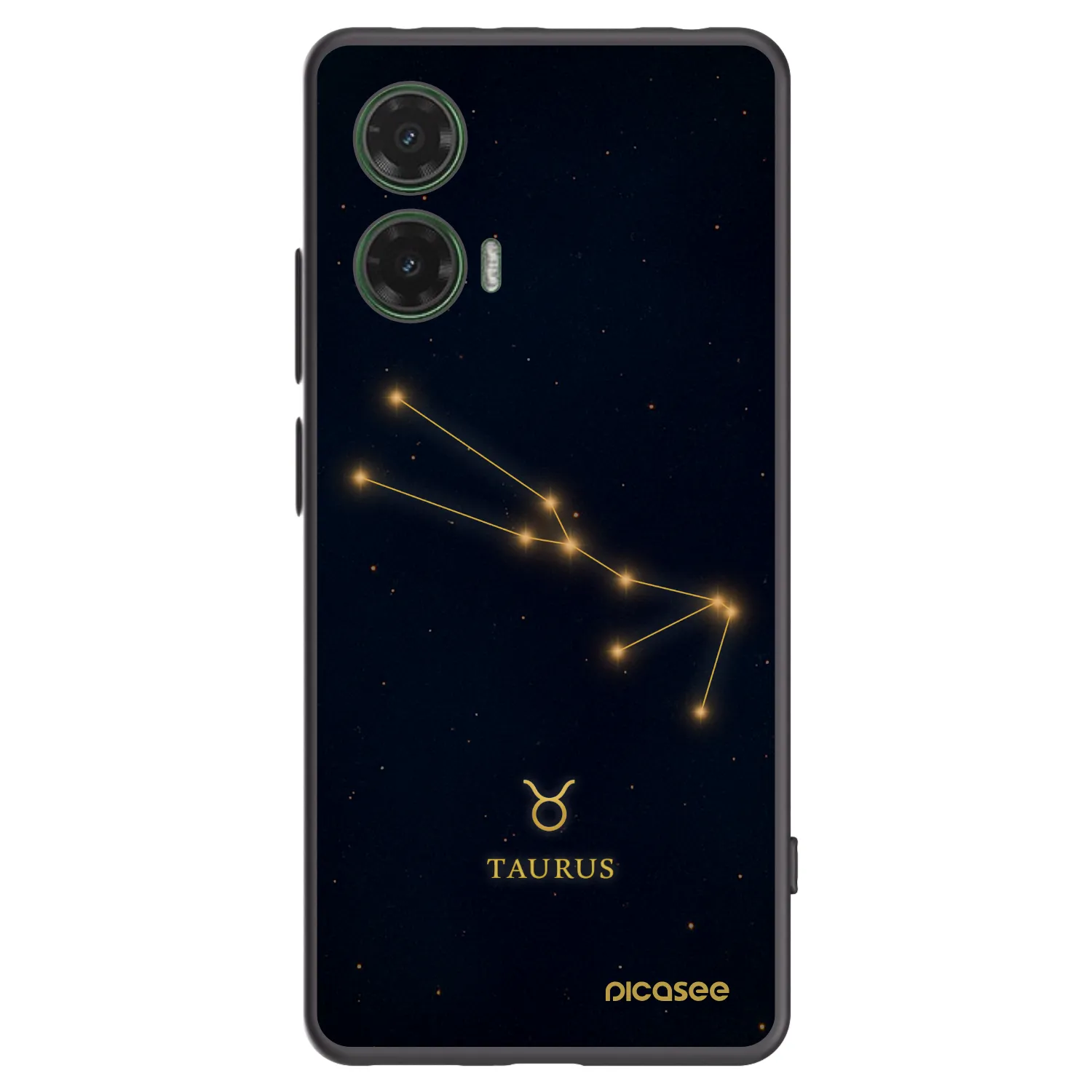 Picasee crna silikonska maskica za Motorola Moto G35 5G - TAURUS