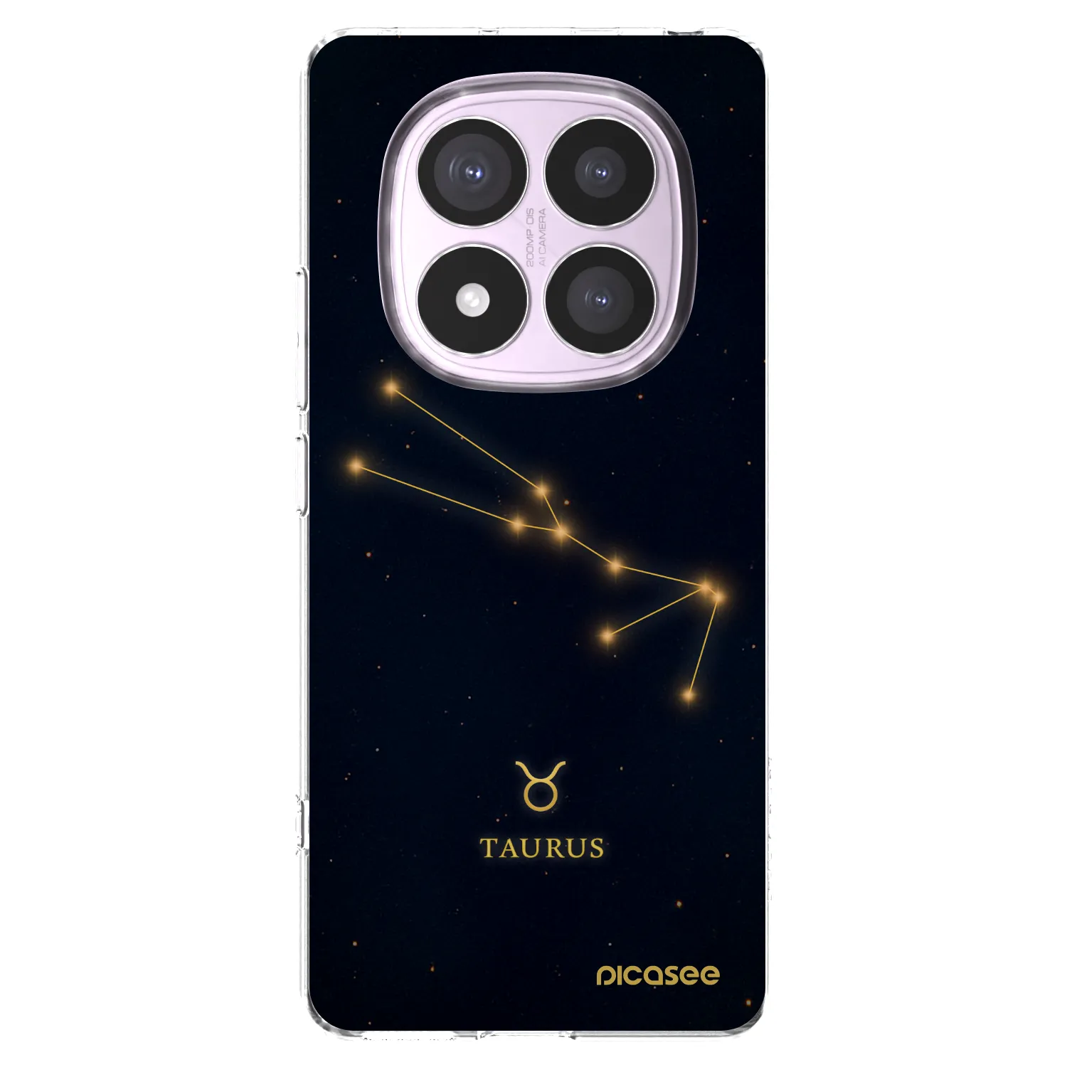 Picasee silikonska prozirna maskica za Xiaomi Redmi Note 14 Pro 4G - TAURUS