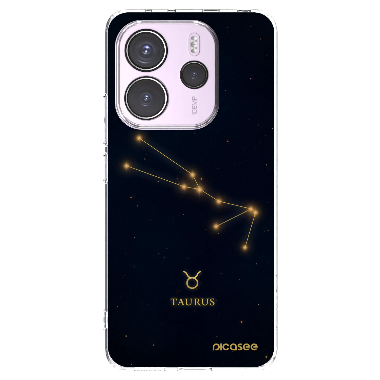 Picasee silikonska prozirna maskica za Xiaomi Redmi Note 14 4G - TAURUS