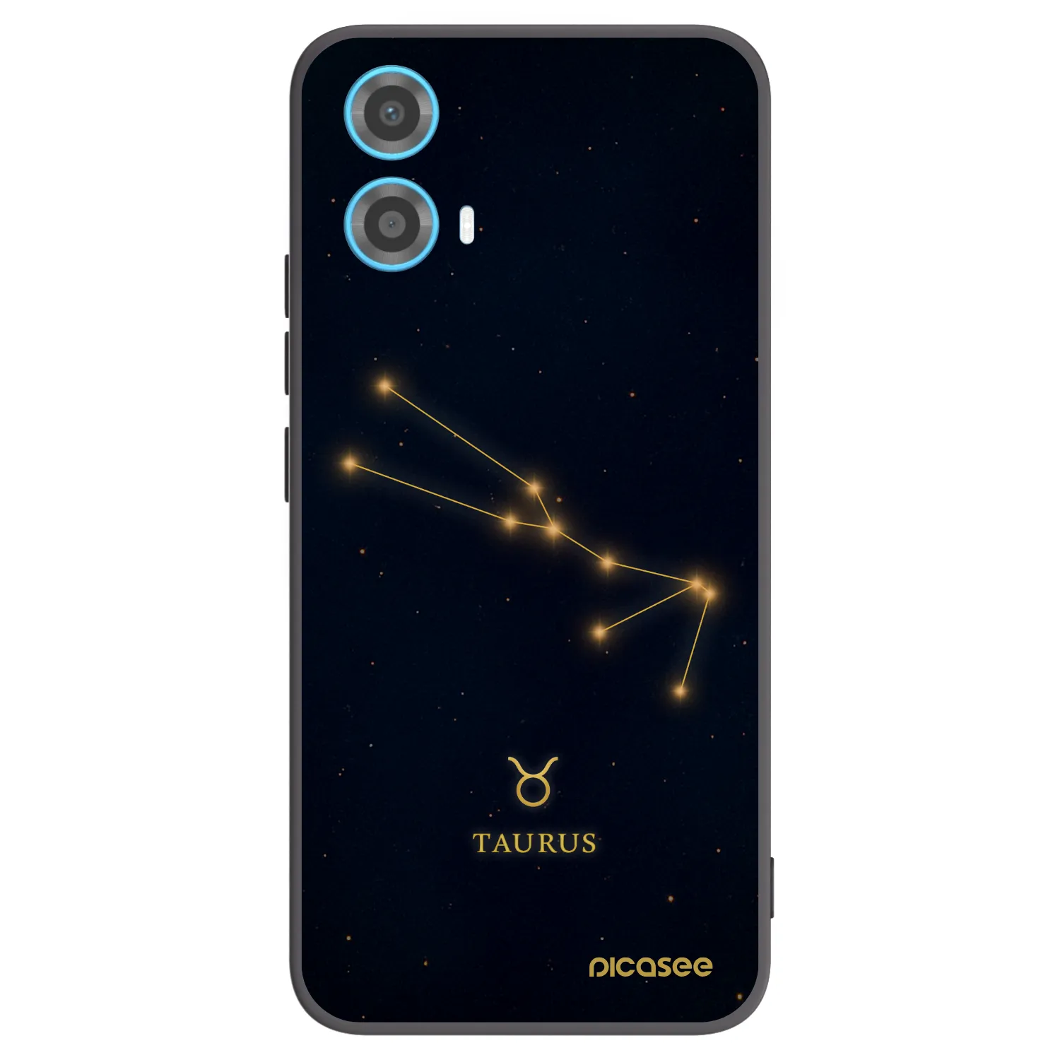 Picasee crna silikonska maskica za Motorola Moto G34 5G - TAURUS