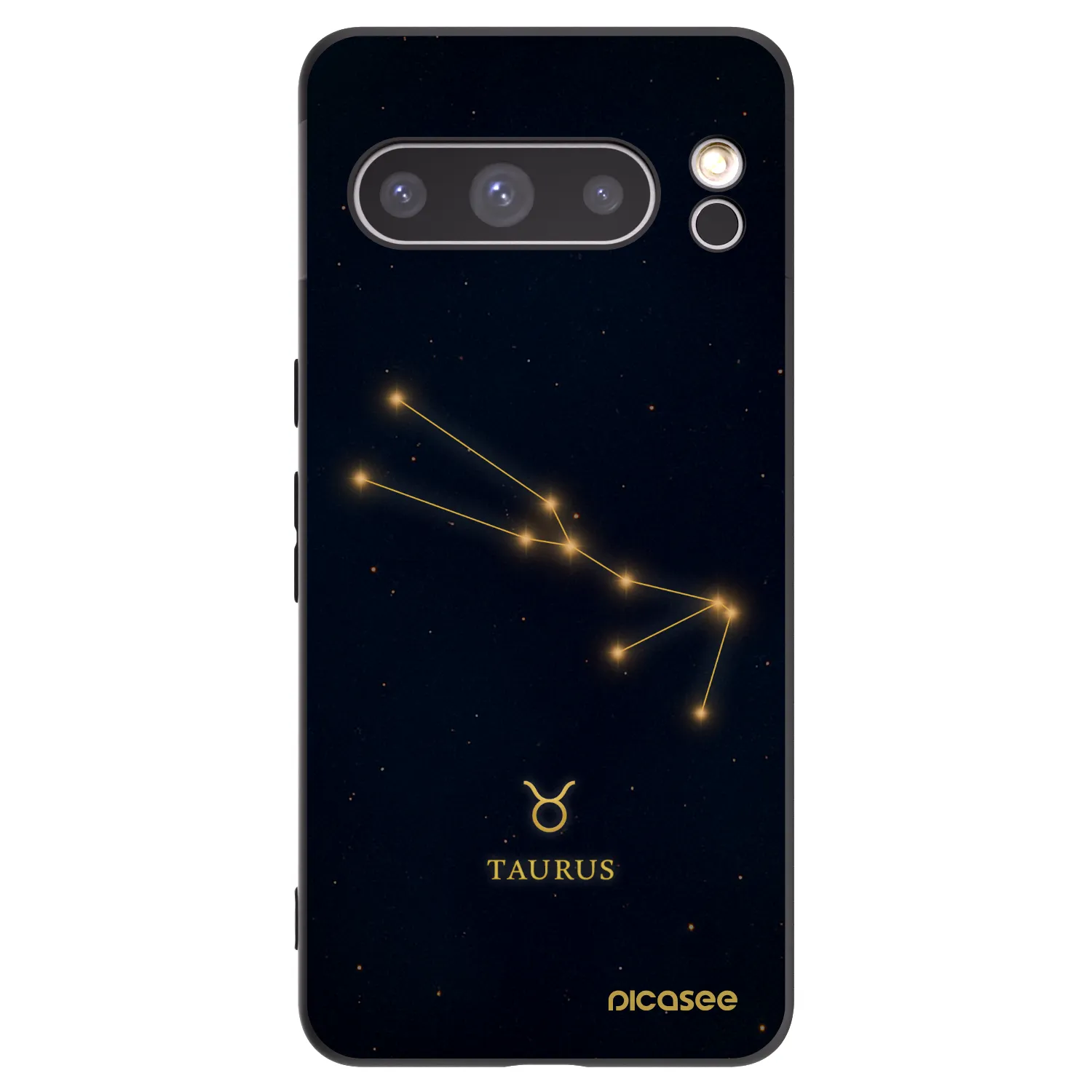 Picasee crna silikonska maskica za Google Pixel 8 Pro - TAURUS