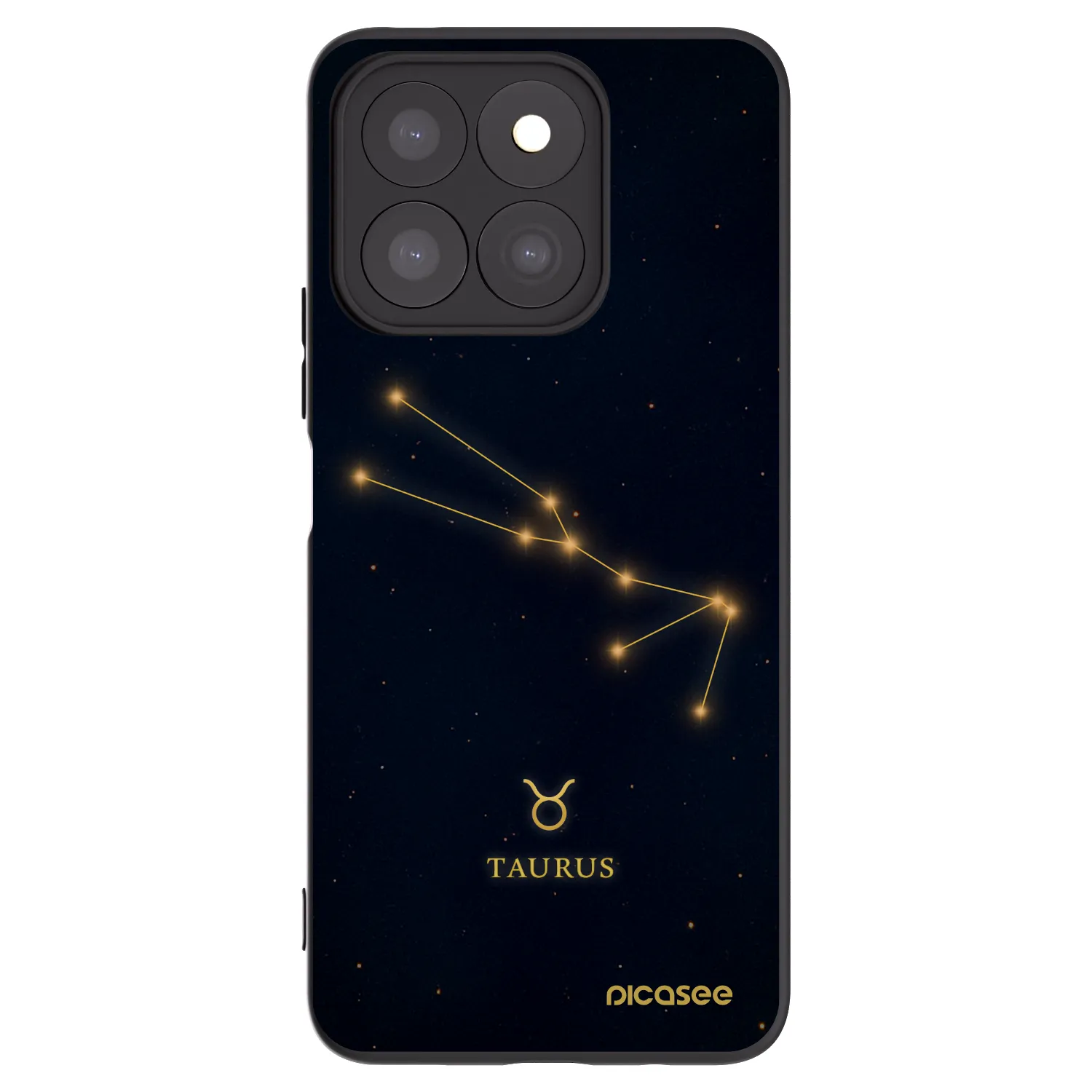 Picasee crna silikonska maskica za Honor X8c - TAURUS