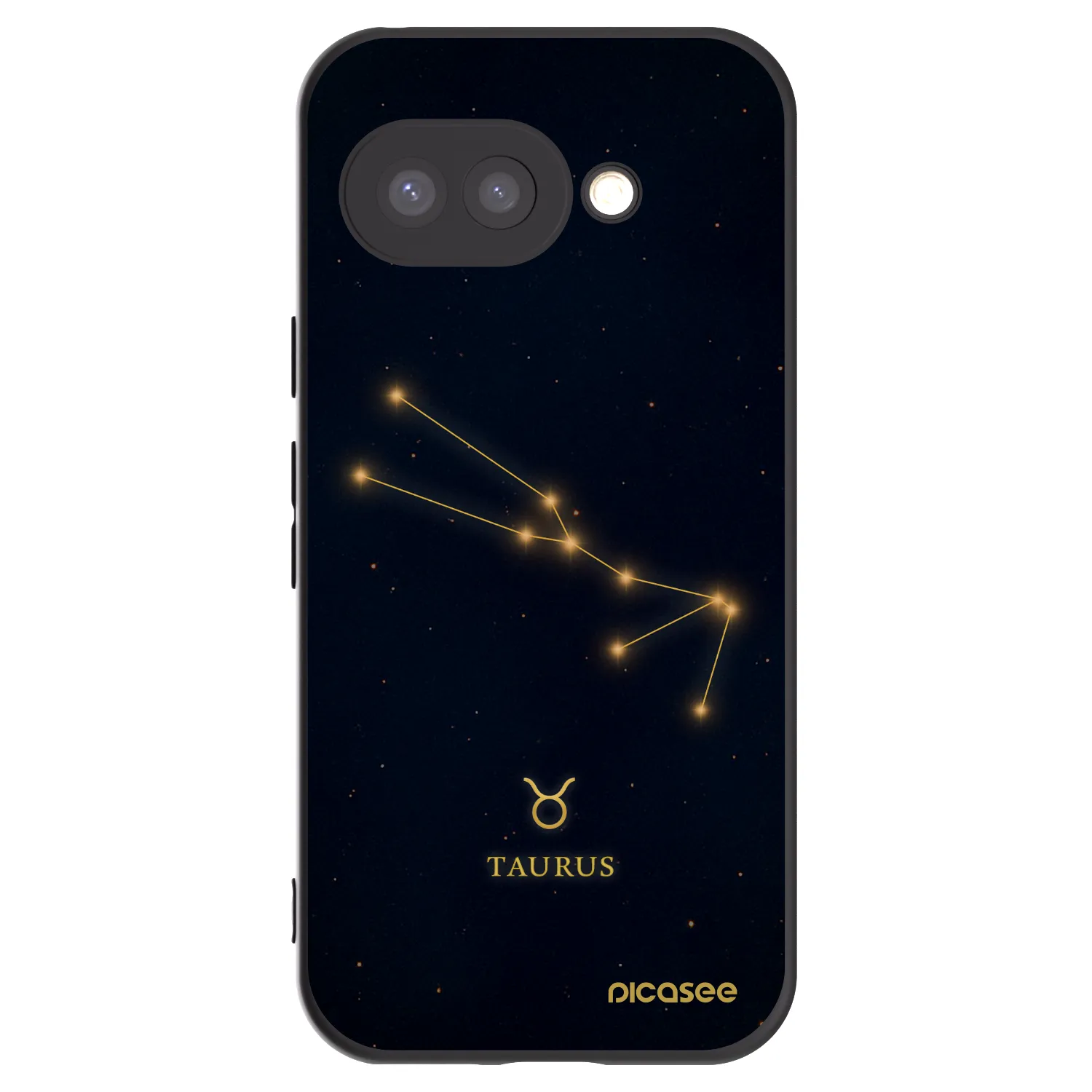 Picasee crna silikonska maskica za Google Pixel 9a - TAURUS