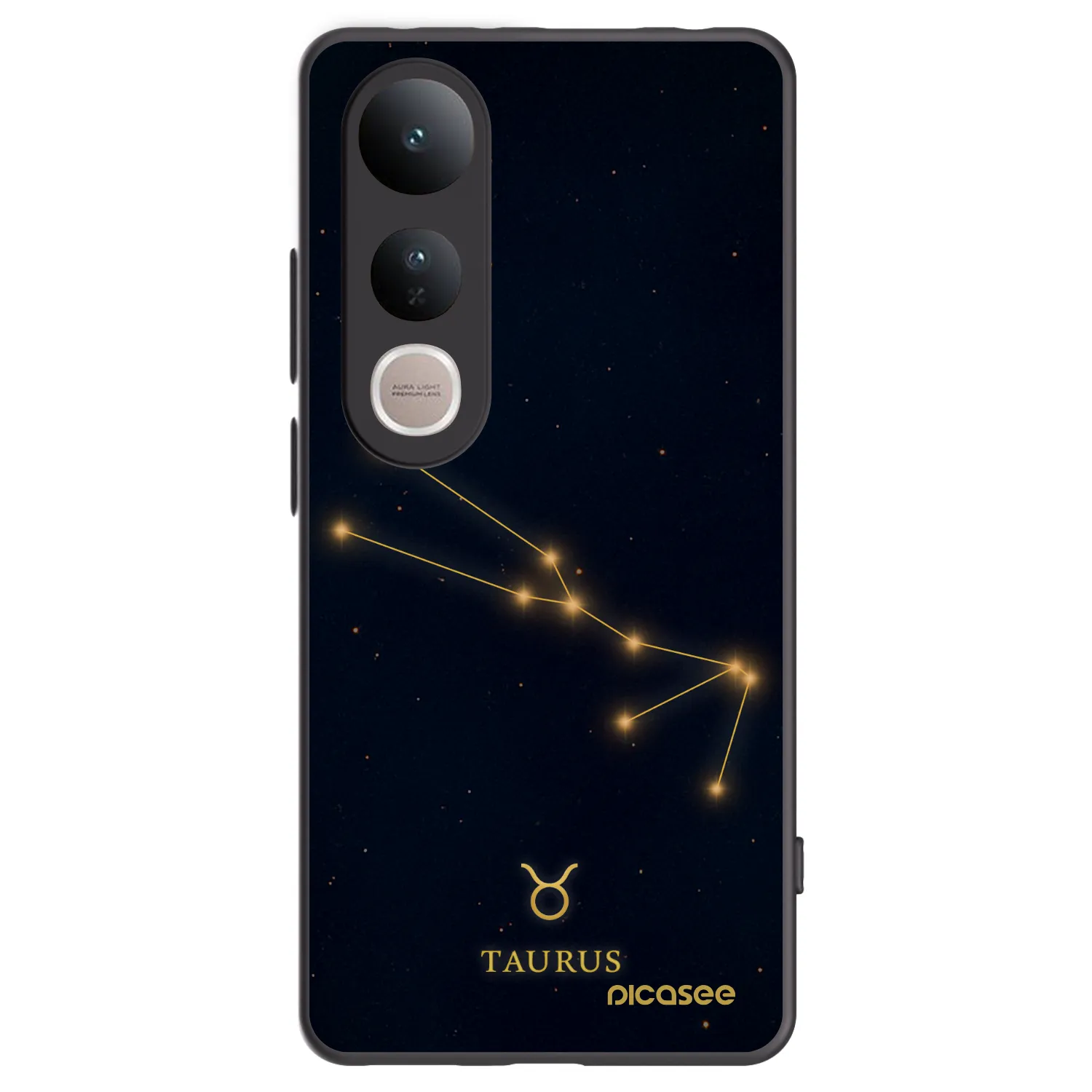 Picasee crna silikonska maskica za Vivo V50 Lite 5G - TAURUS