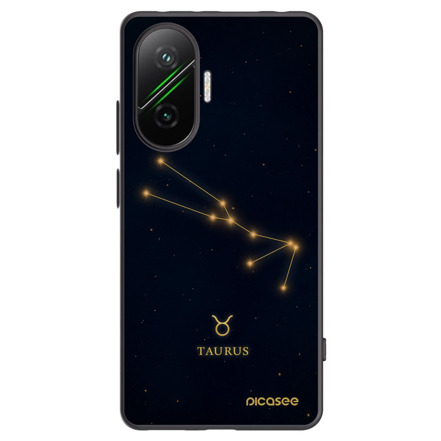 Picasee crna silikonska maskica za Xiaomi Poco F7 5G - TAURUS